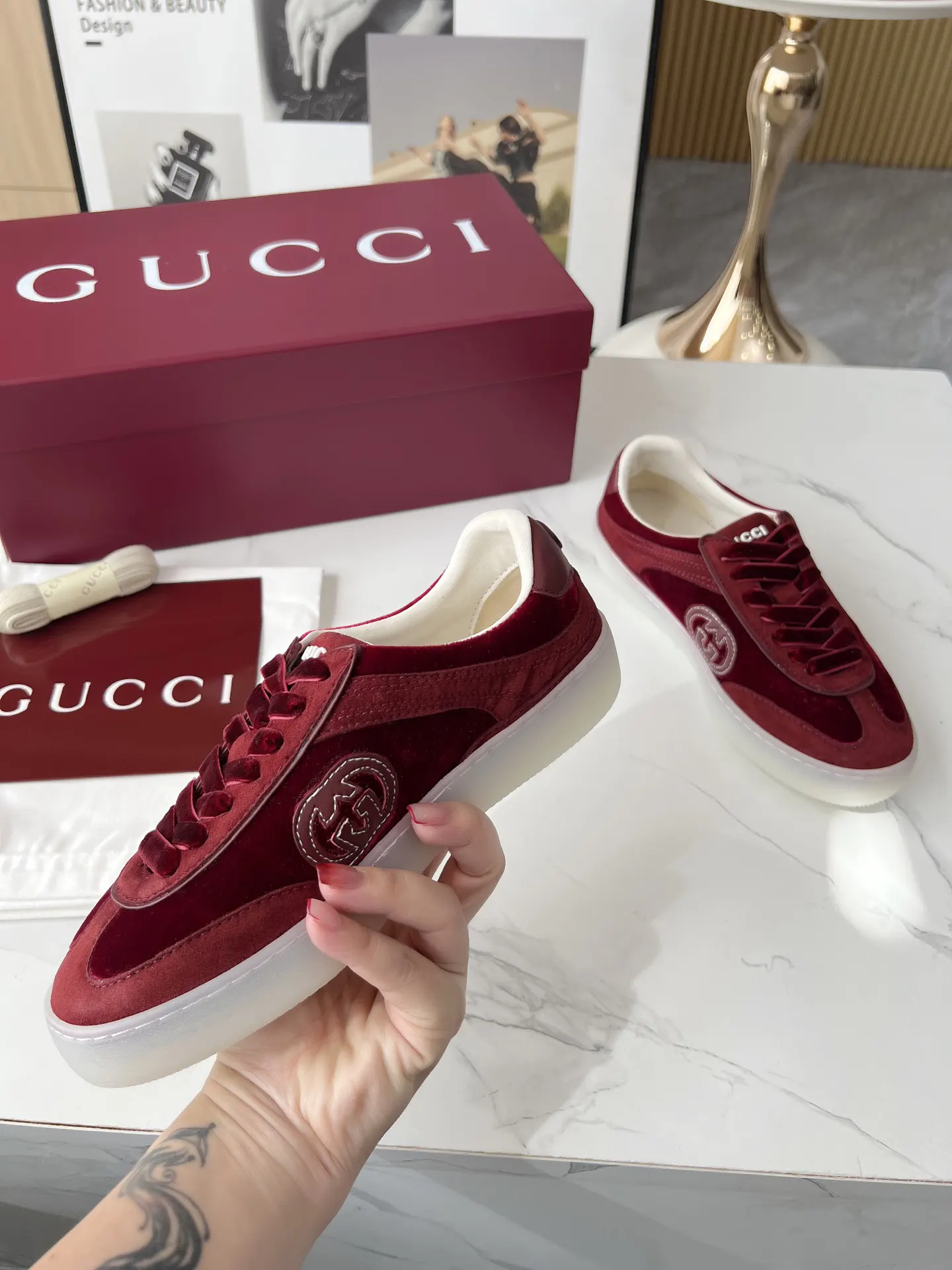 Gucci Logo休闲运动鞋