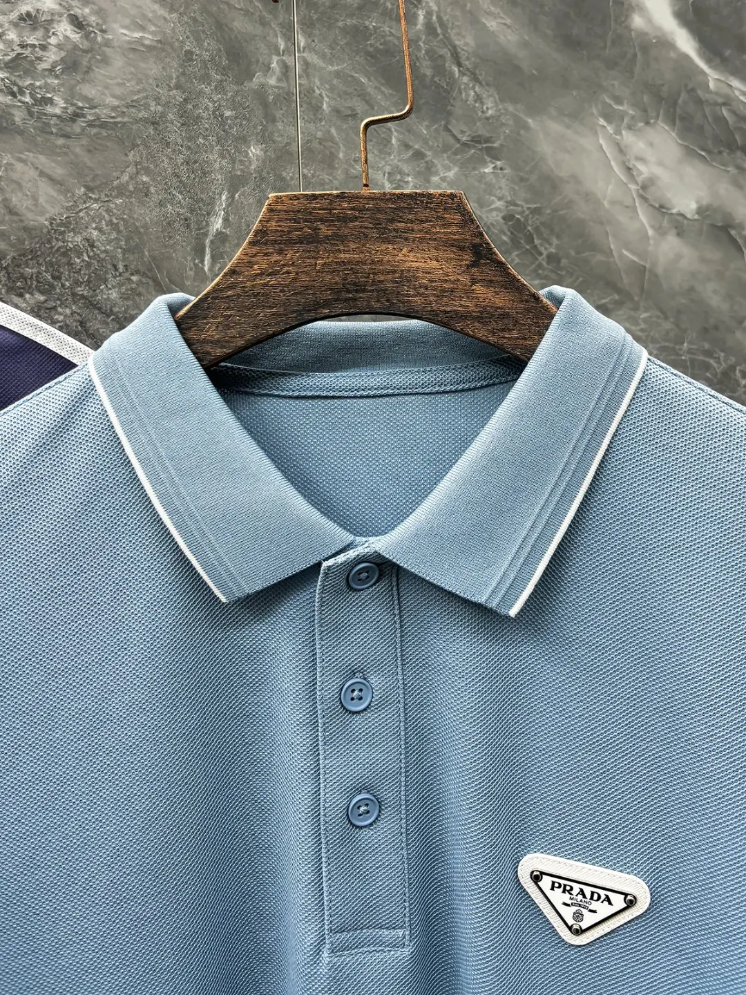 Prada Embroidered Polo Shirt