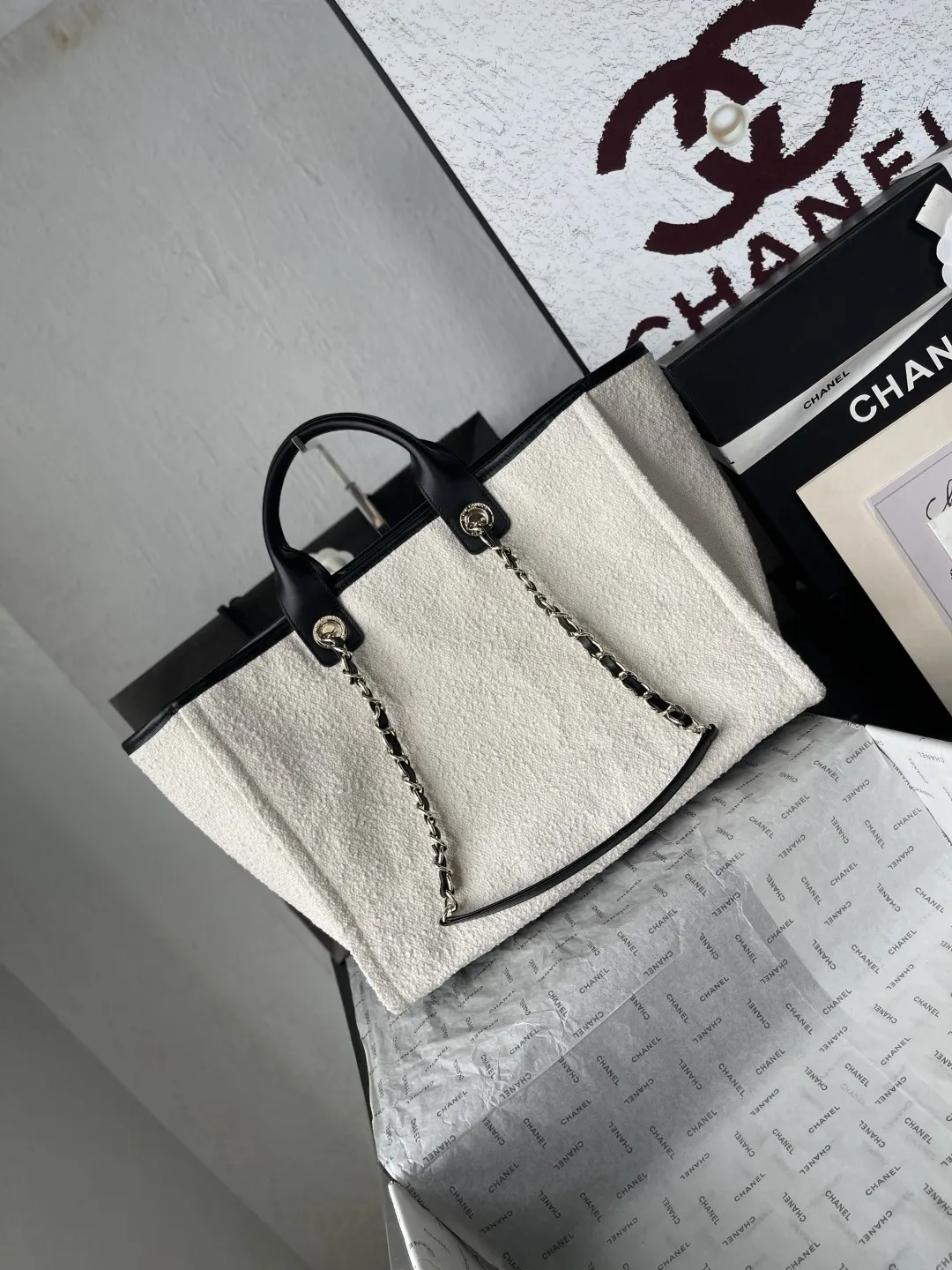 Chanel Top Handle Bag Commuter Leather