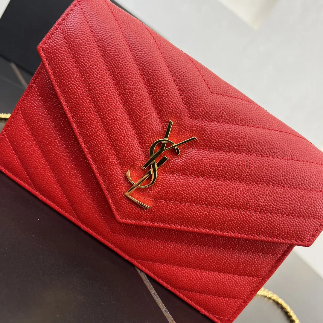 Gold Chain Bag Leather
