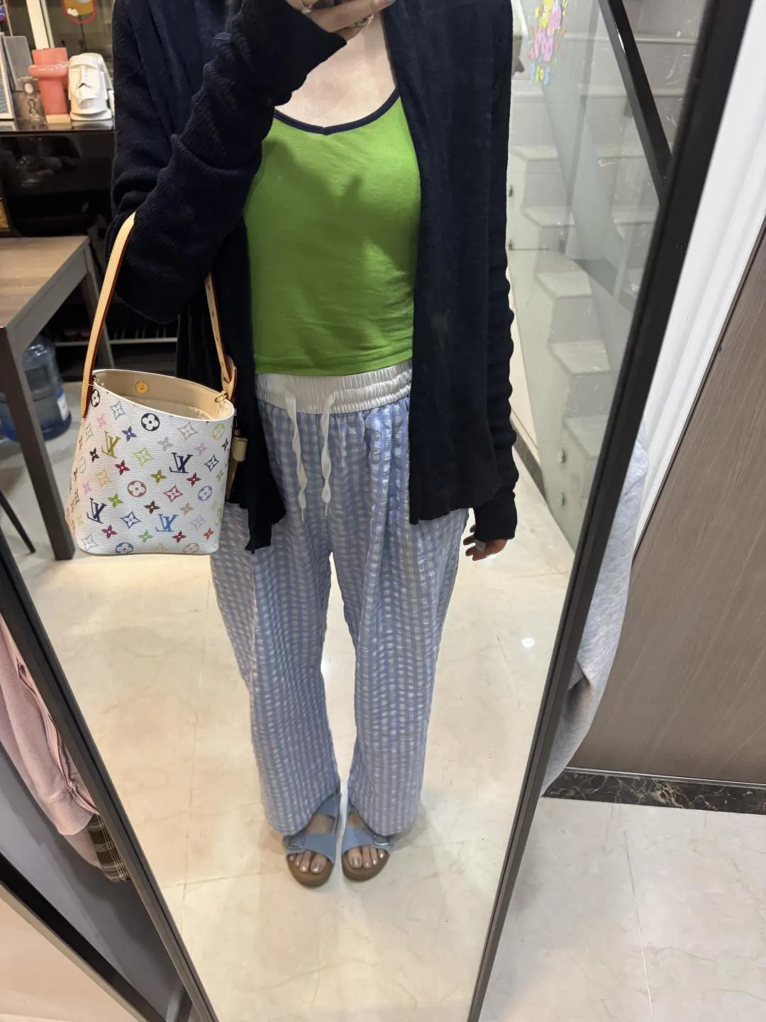 LV 白三彩allinbb真香 水桶包 休閒水桶款