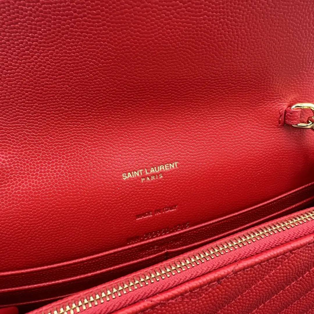 Gold Chain Bag Leather