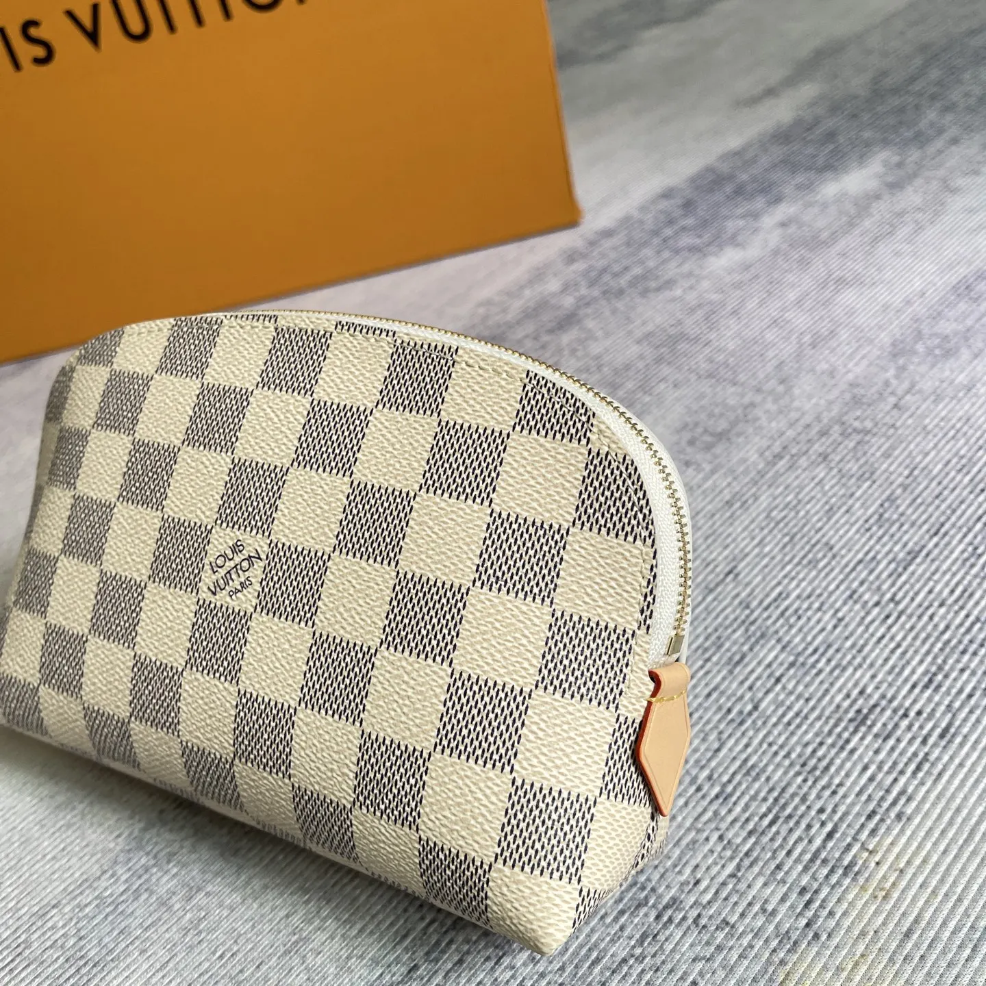 Gold Cosmetic Pouch Canvas