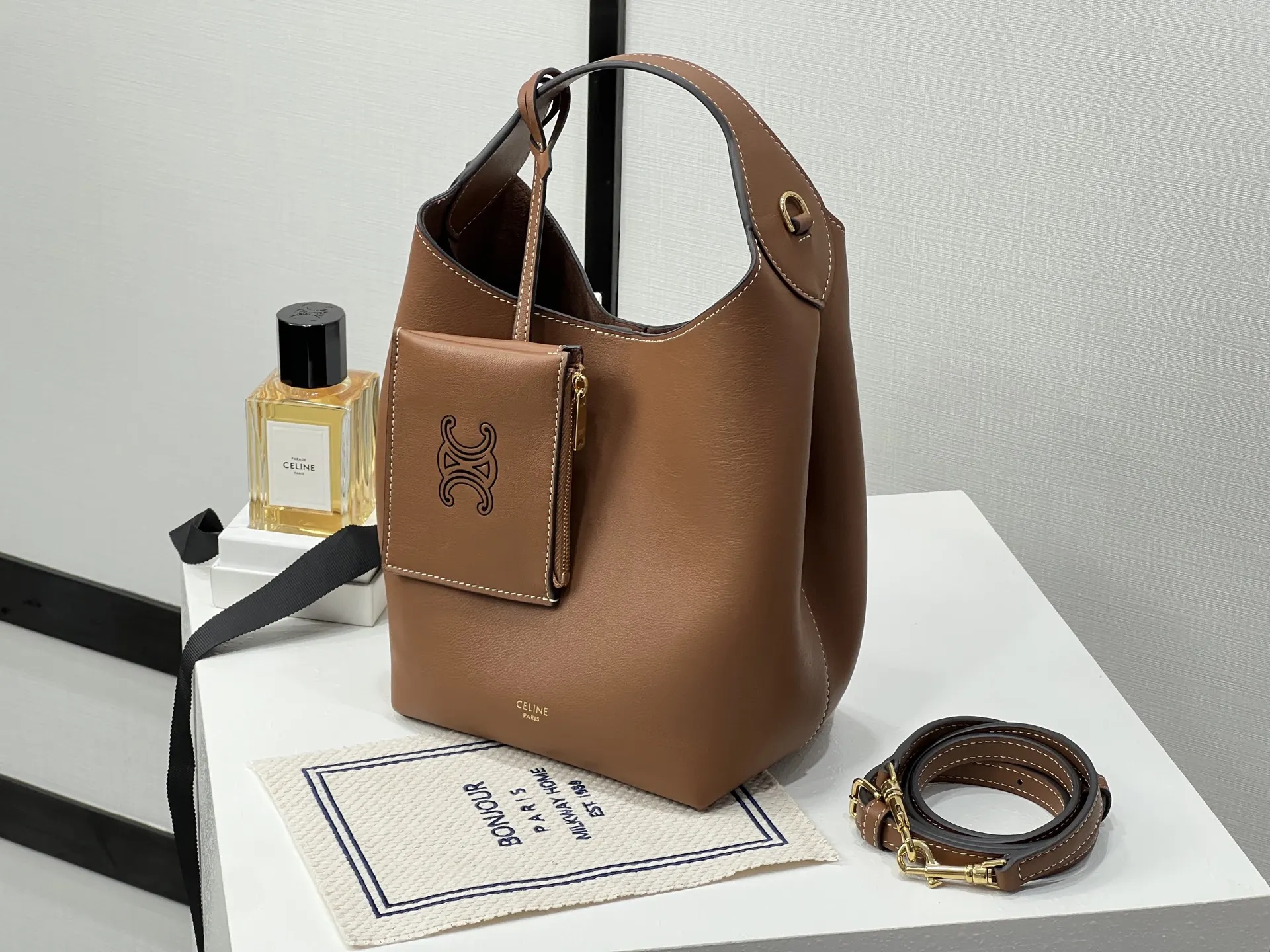Bucket Bag Casual Leather