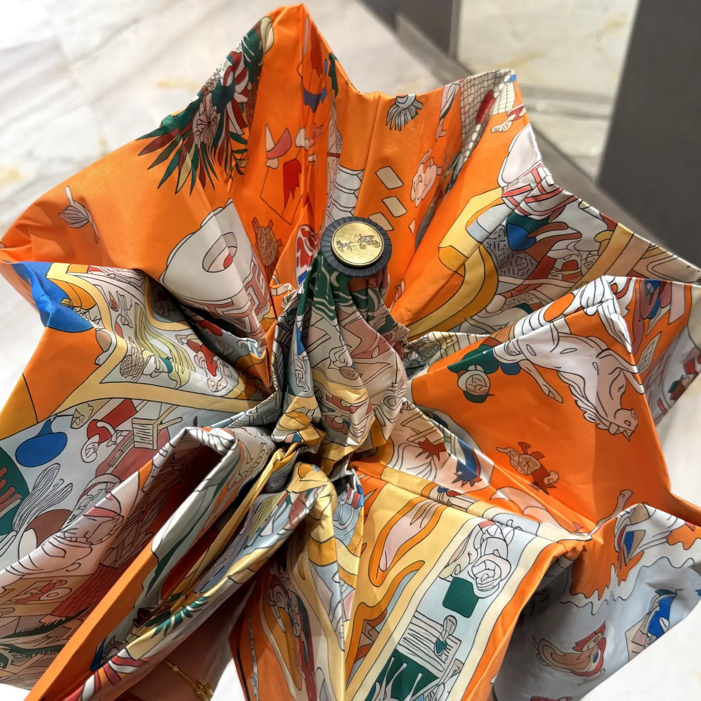 Hermès 黑色 雨伞 精致配饰