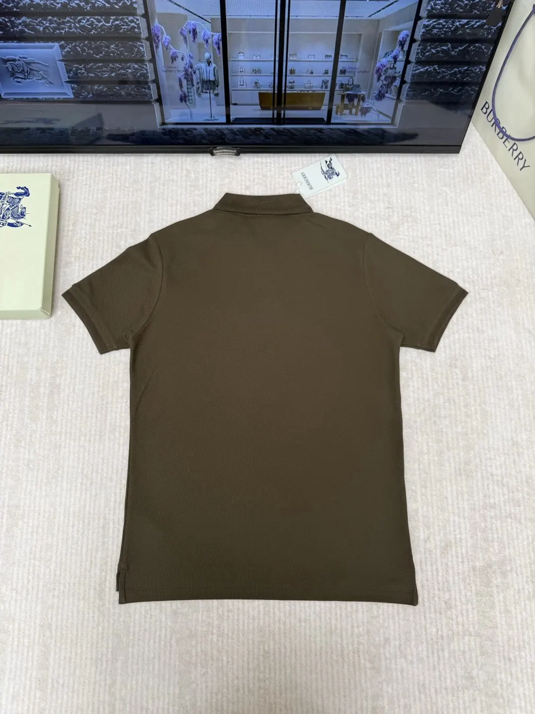 Burberry 绿色 刺绣 格纹 针织衫 质感针织款