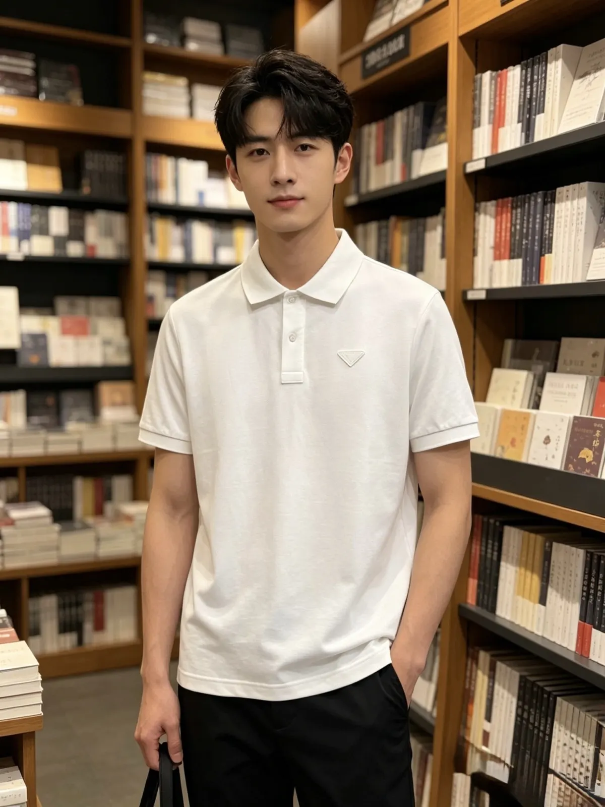 Prada 棉质 三角标 Polo衫