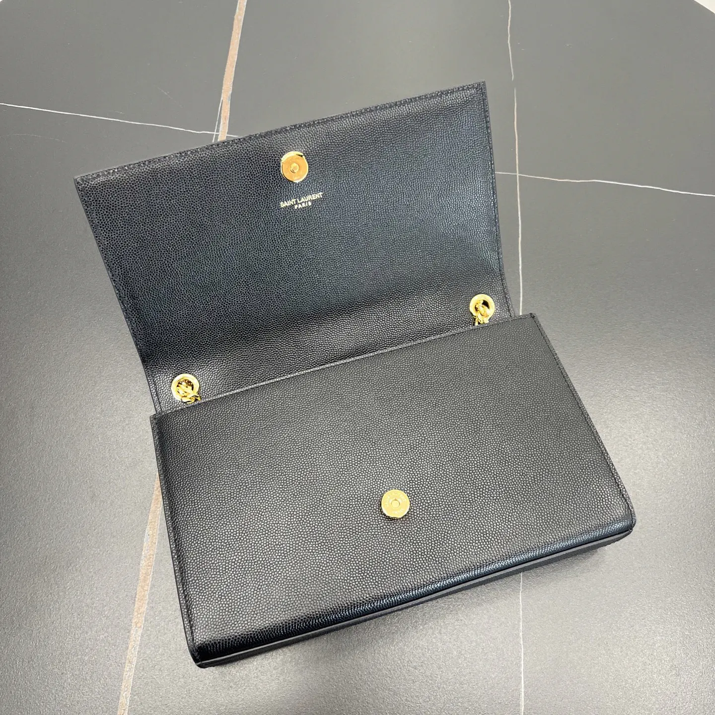 YSL 銀色 金色 小牛皮 鏈條包 精致鏈條款
