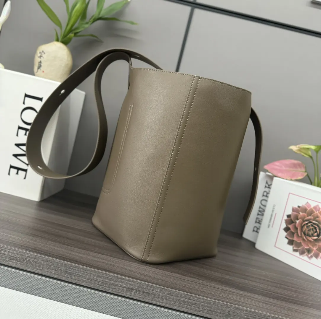 Bucket Bag Casual Leather
