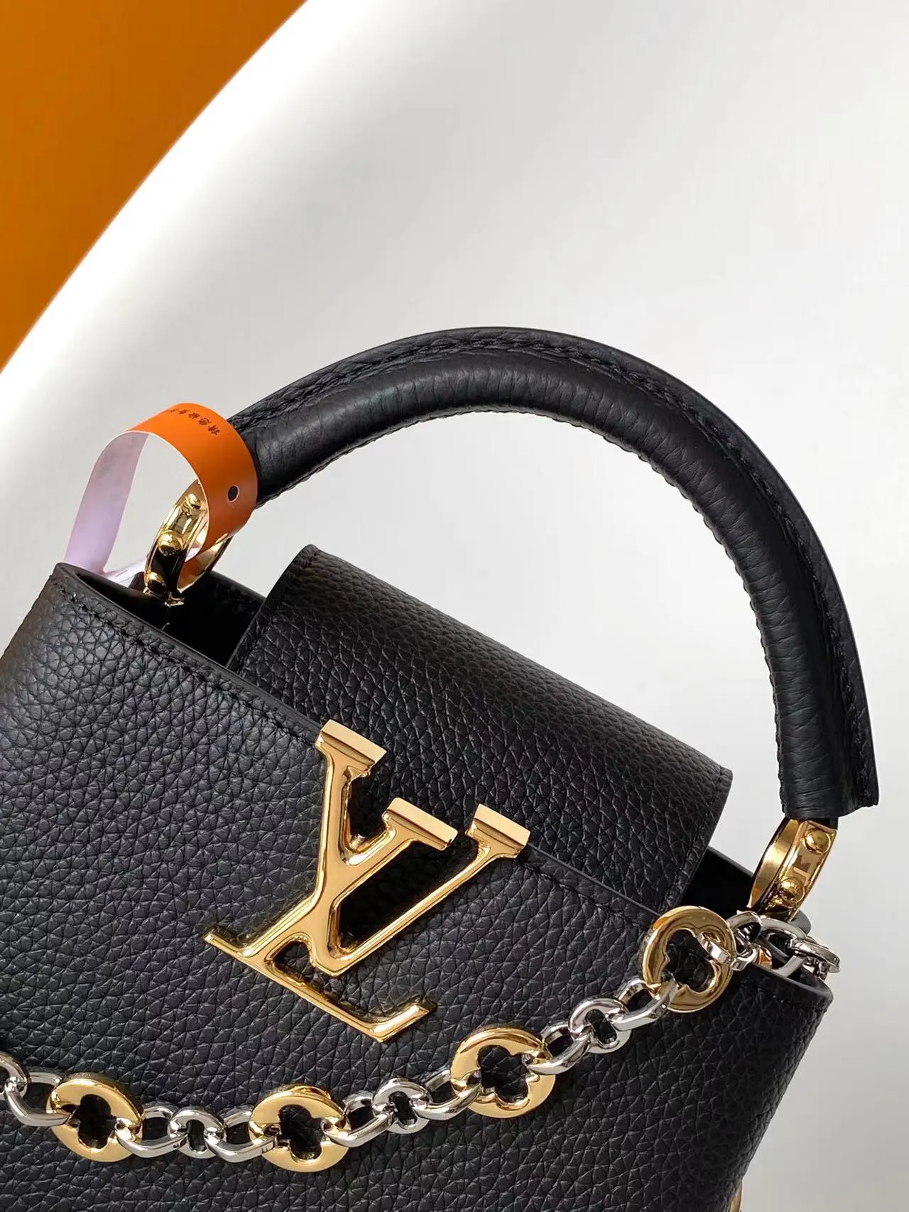 LV Capucines 黑色 米白 牛皮 链条包 精致链条款
