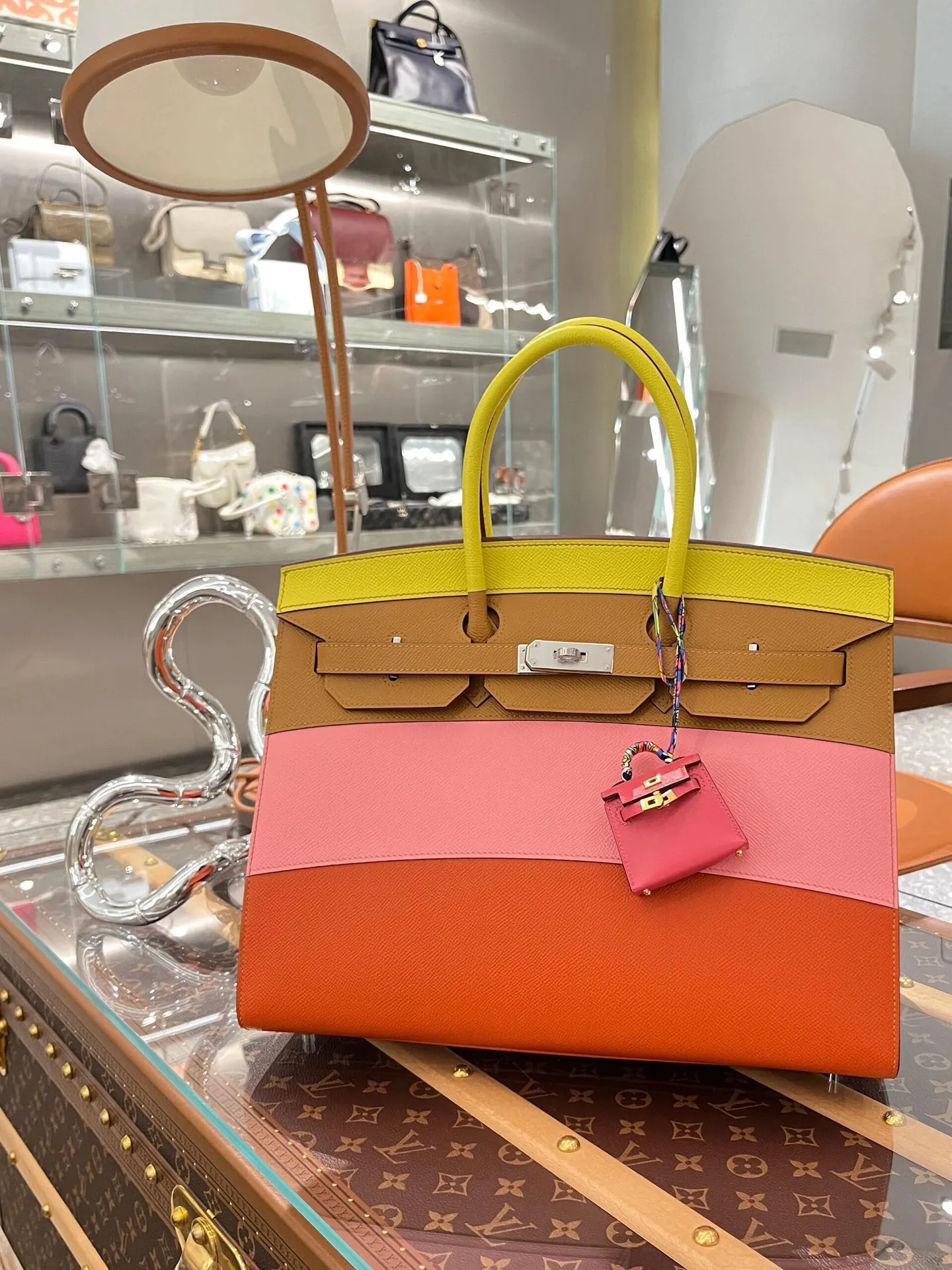 Hermès Birkin 拼色 手提包