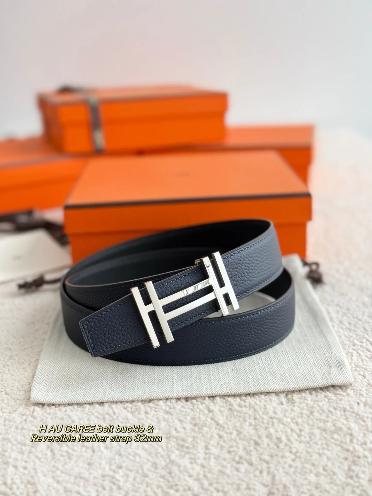 Hermès Togo牛皮 腰带 精致配饰