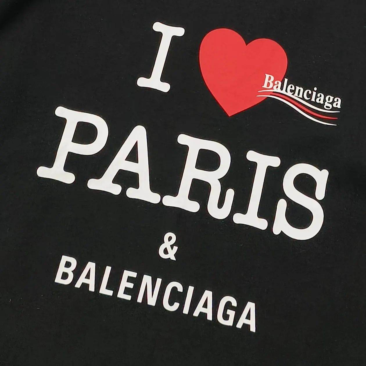 Balenciaga 黑色 純棉 短袖T恤(數字6) Balenciaga 黑色 純棉 短袖T恤(數字6)