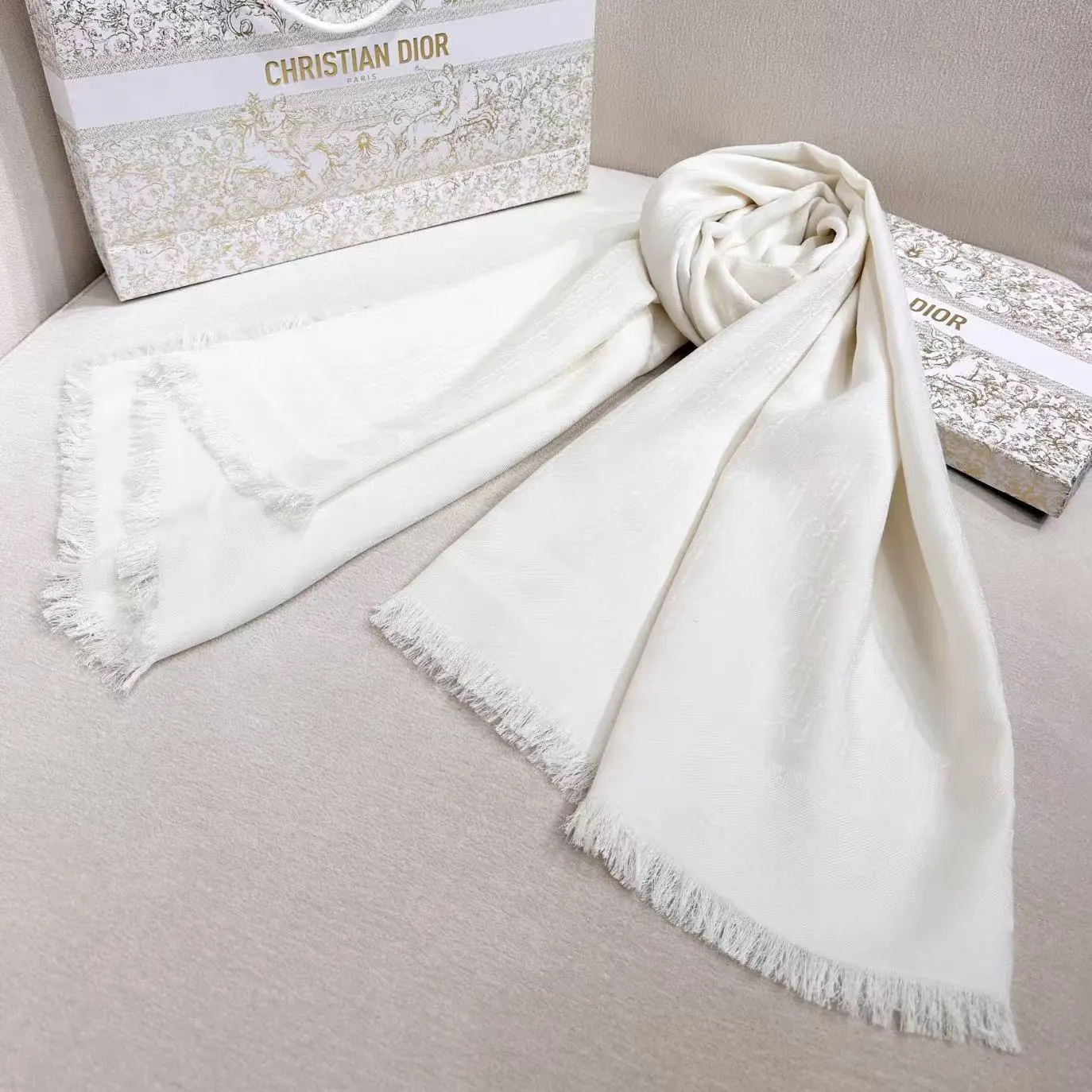 Dior Wool Printed Scarf