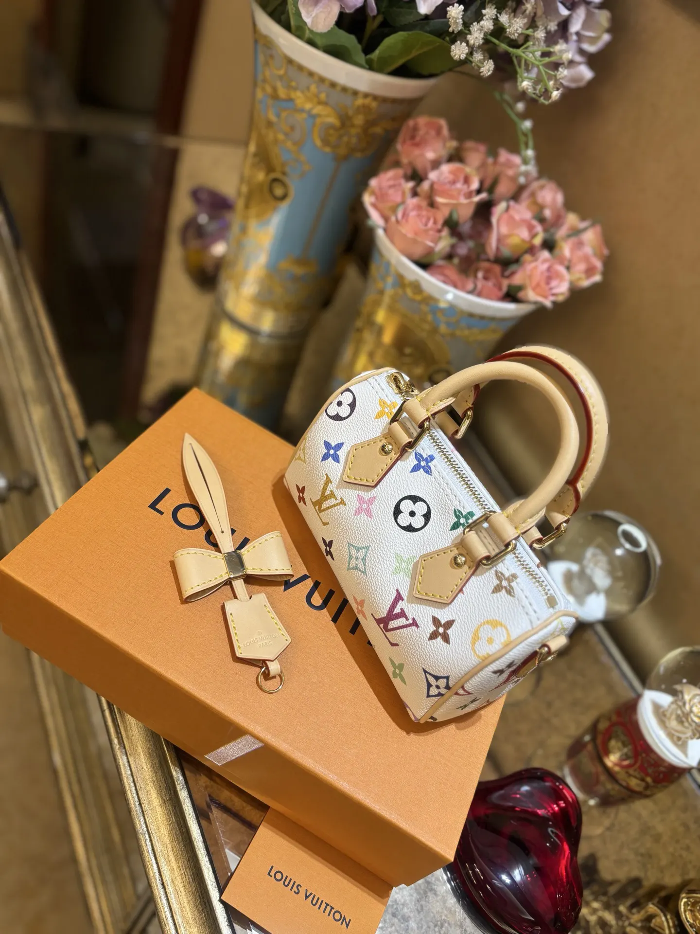 LV Speedy ×村上隆 村上隆Na完 水桶包 休閒水桶款
