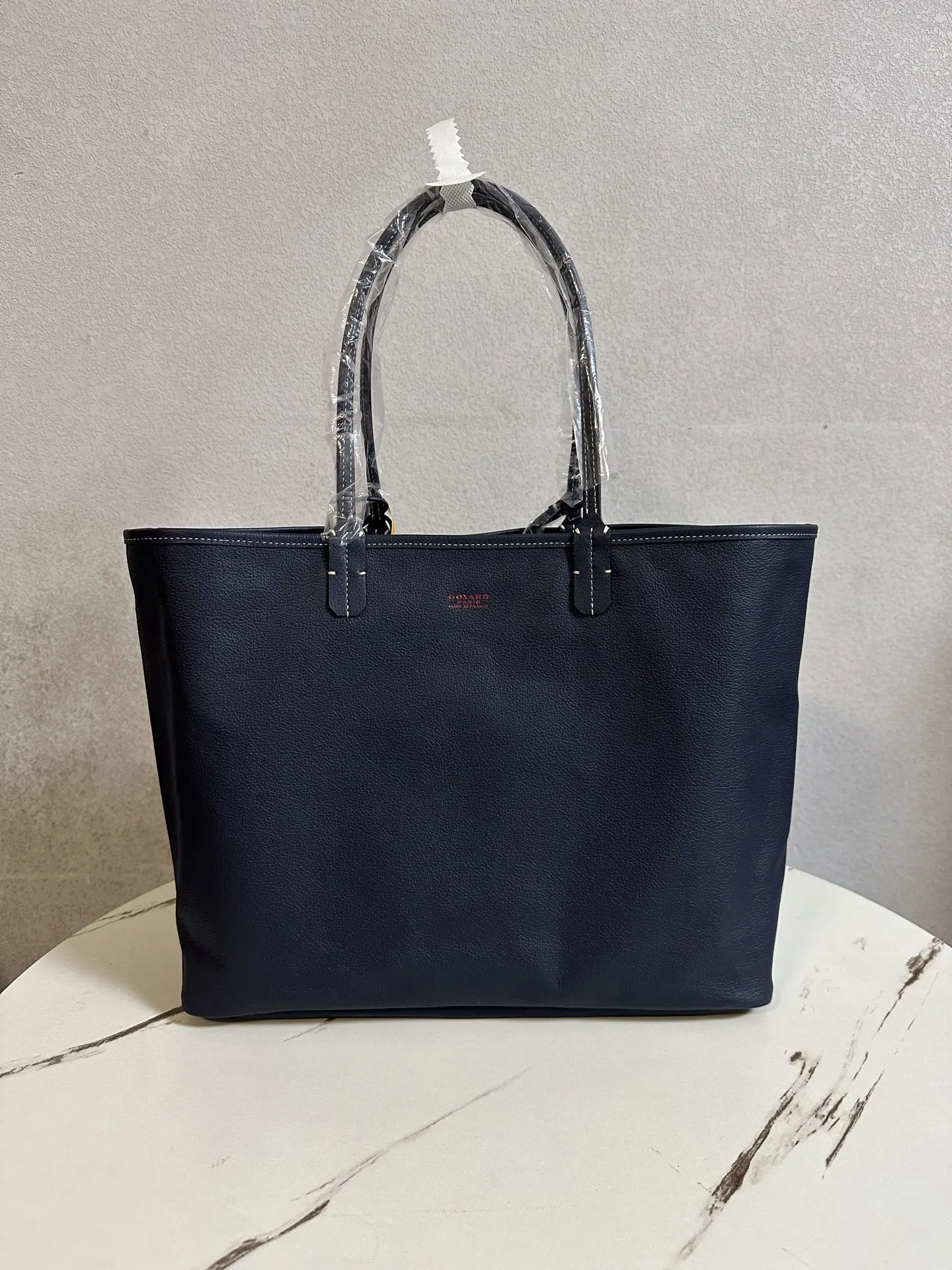 Goyard 藍色 深藍 小牛皮 托特包 大容量托特款