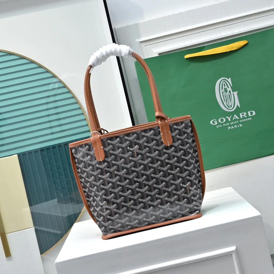 Goyard 牛皮 高 戈雅双面mini 王菲同款购物袋 头层牛皮 托特包 大容量托特款