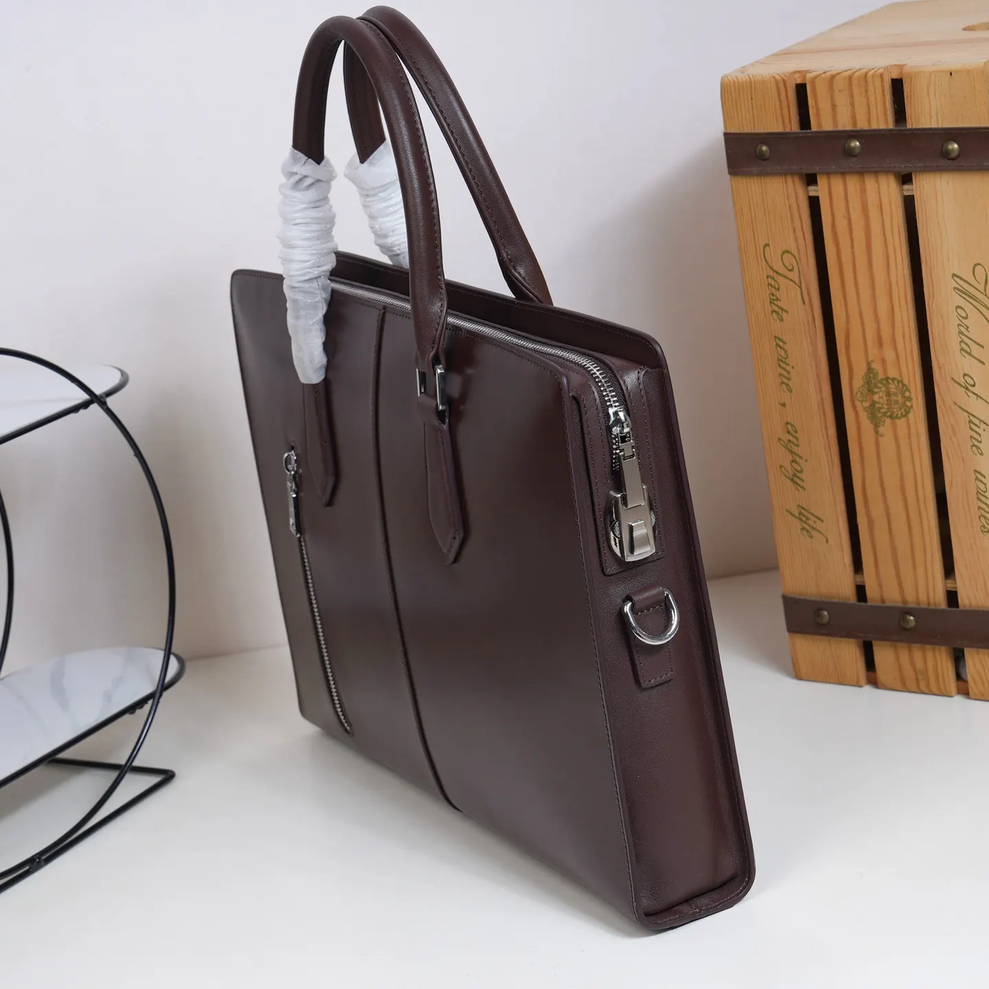 Prada P5069-1 棉質 公文包