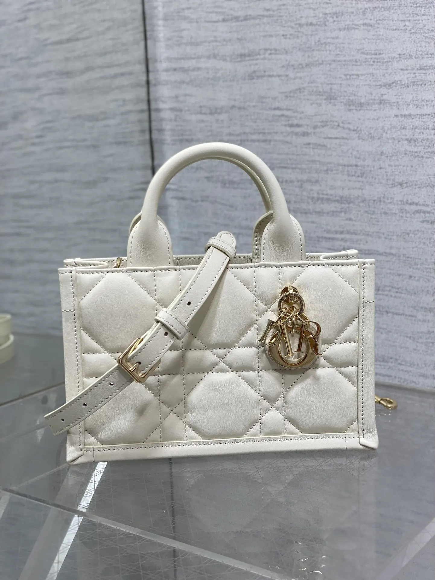 Dior Book Tote 白色 皮革 托特包