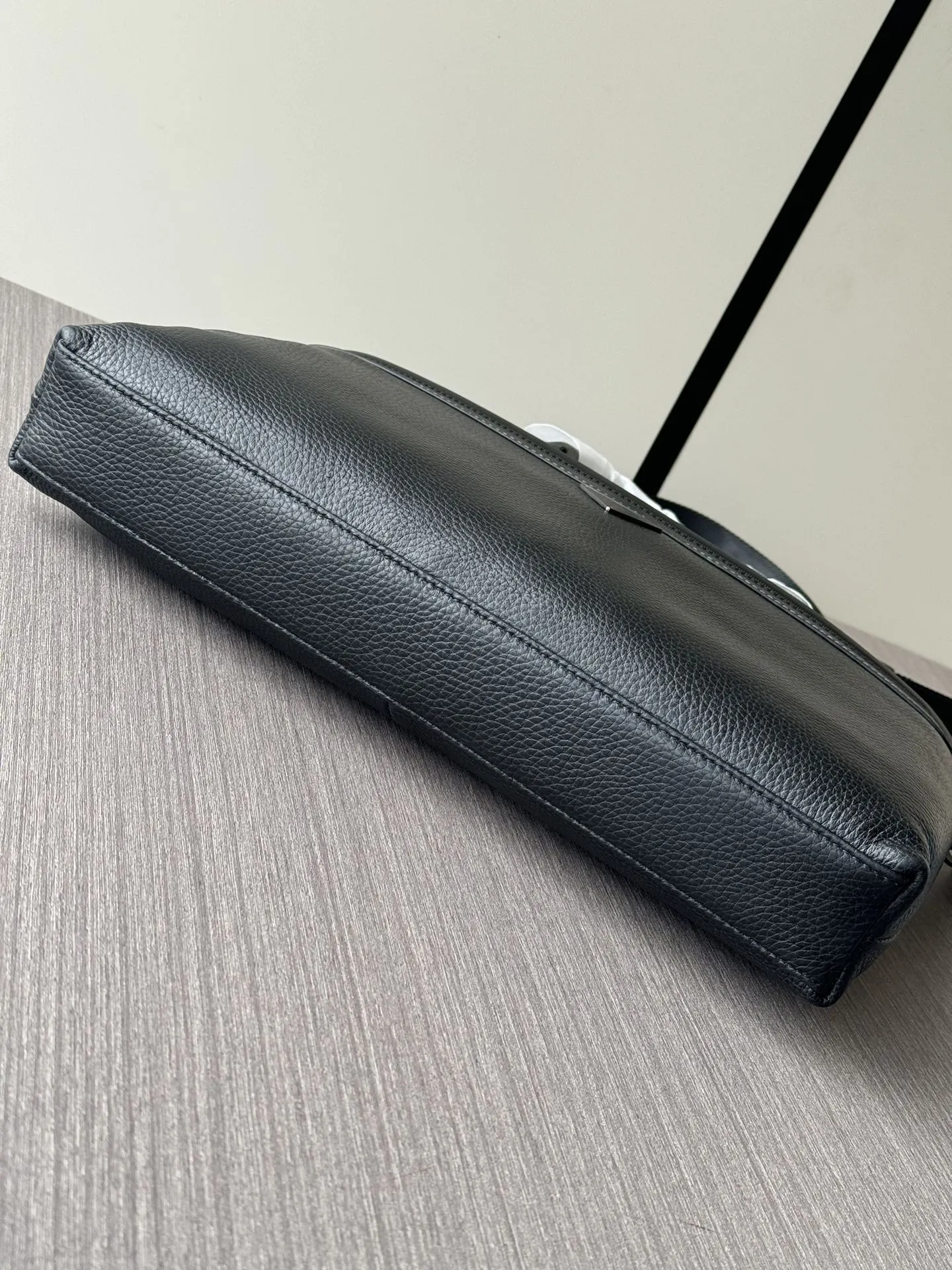 Prada Black Briefcase Business Commuter Leather