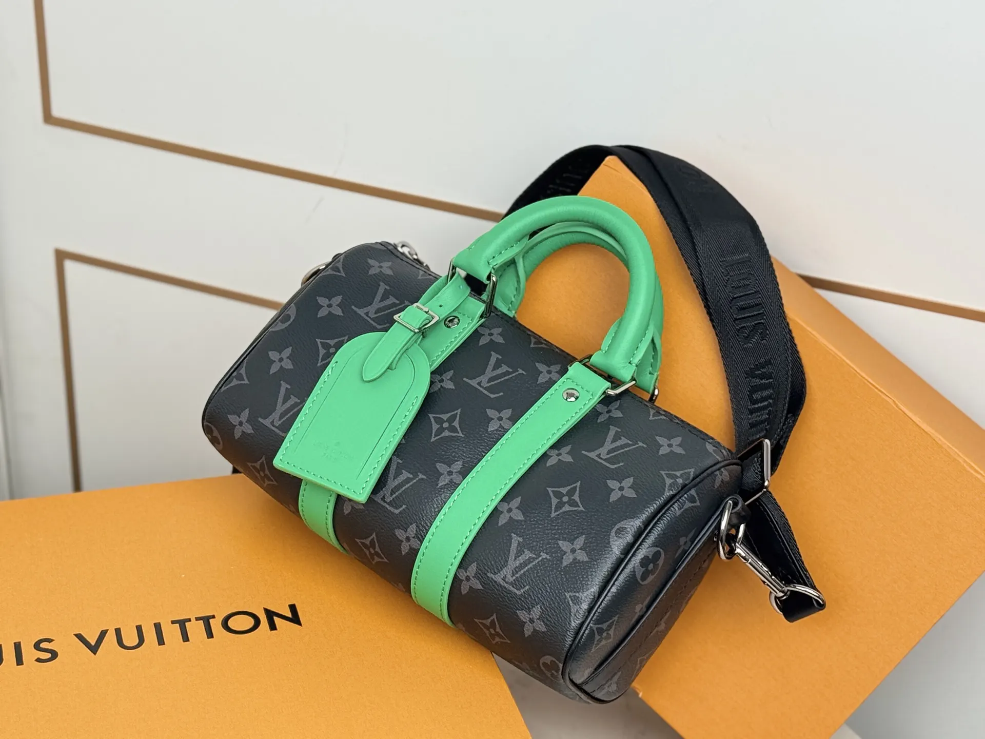 Keepall 綠色 帆布 旅行袋 大容量旅行款