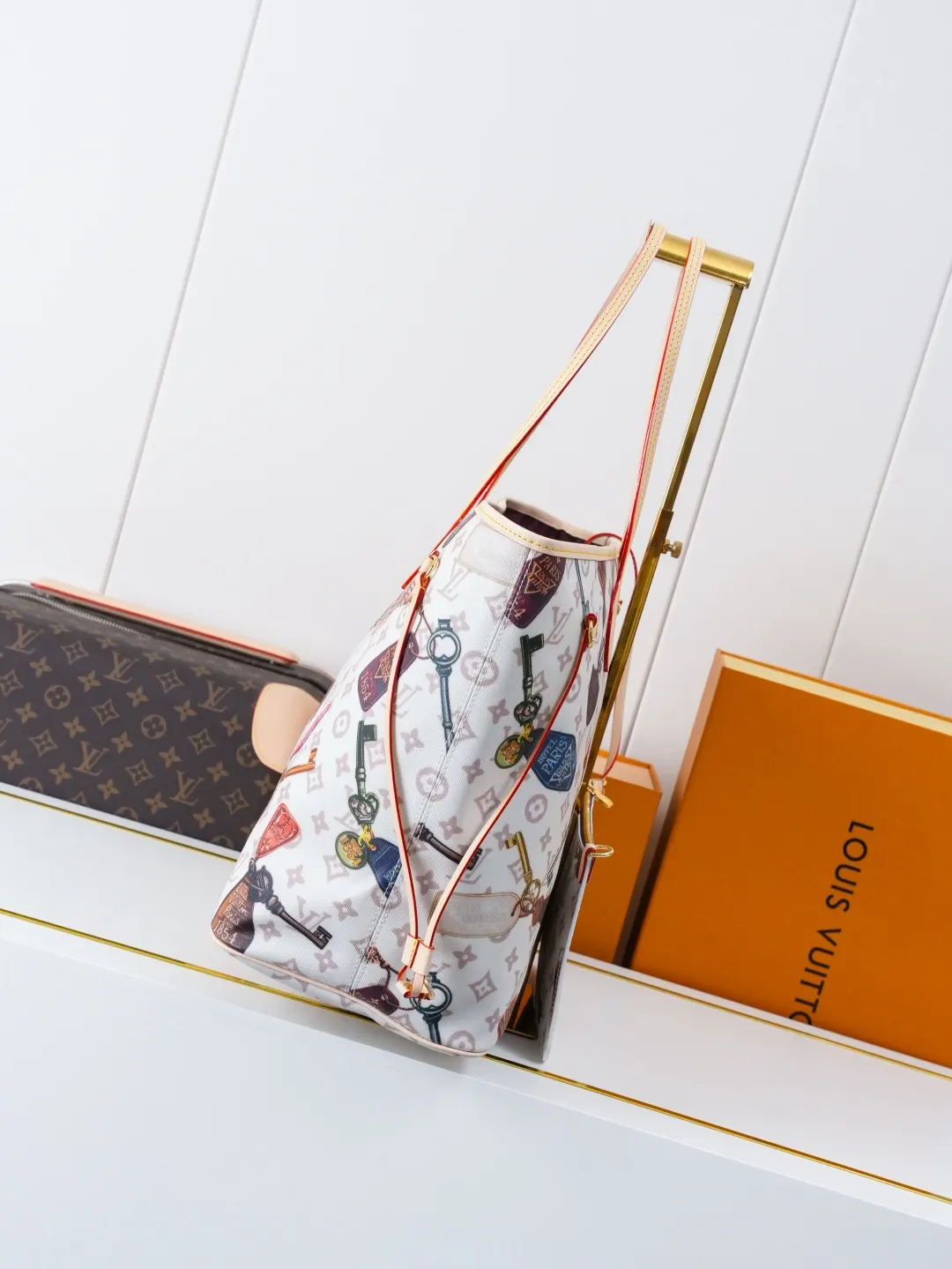 Neverfull 牛皮 收納包 旅行收納款