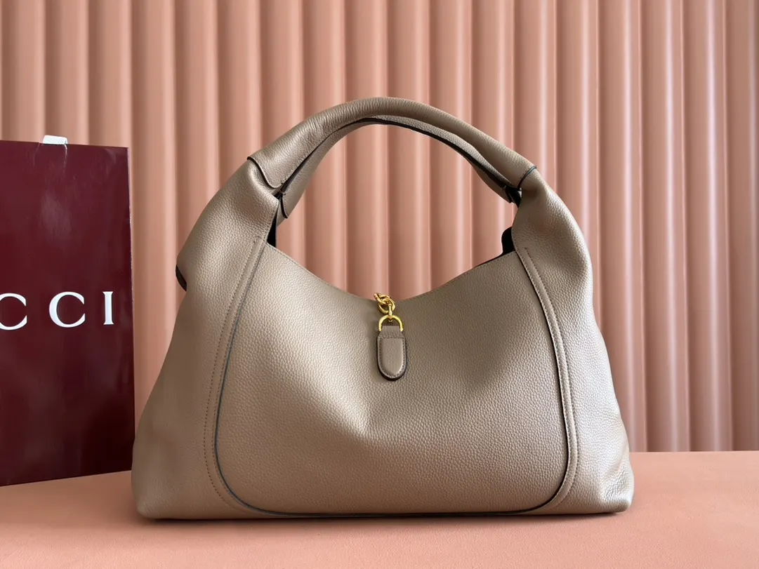 Gucci 棕色 金色 牛皮 手拿包 精致手拿款