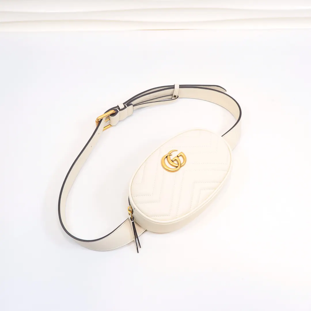 Gucci White Belt Bag Casual