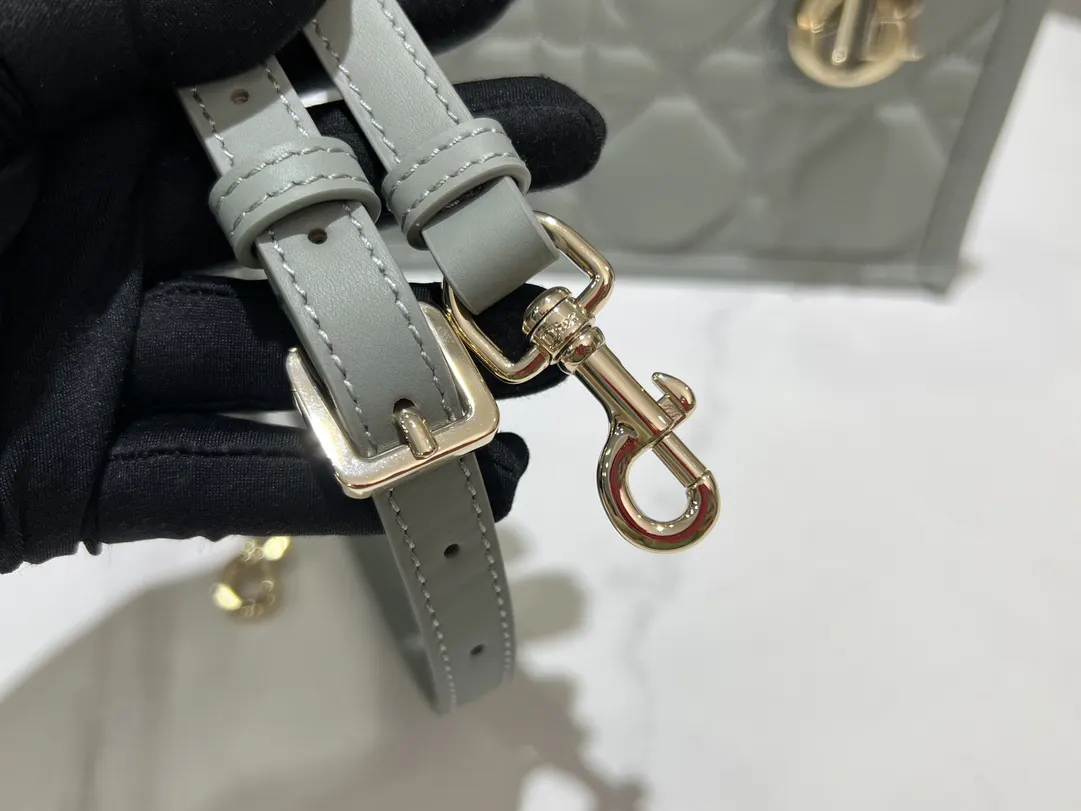 Dior Book Tote Gray Leather Tote Bag