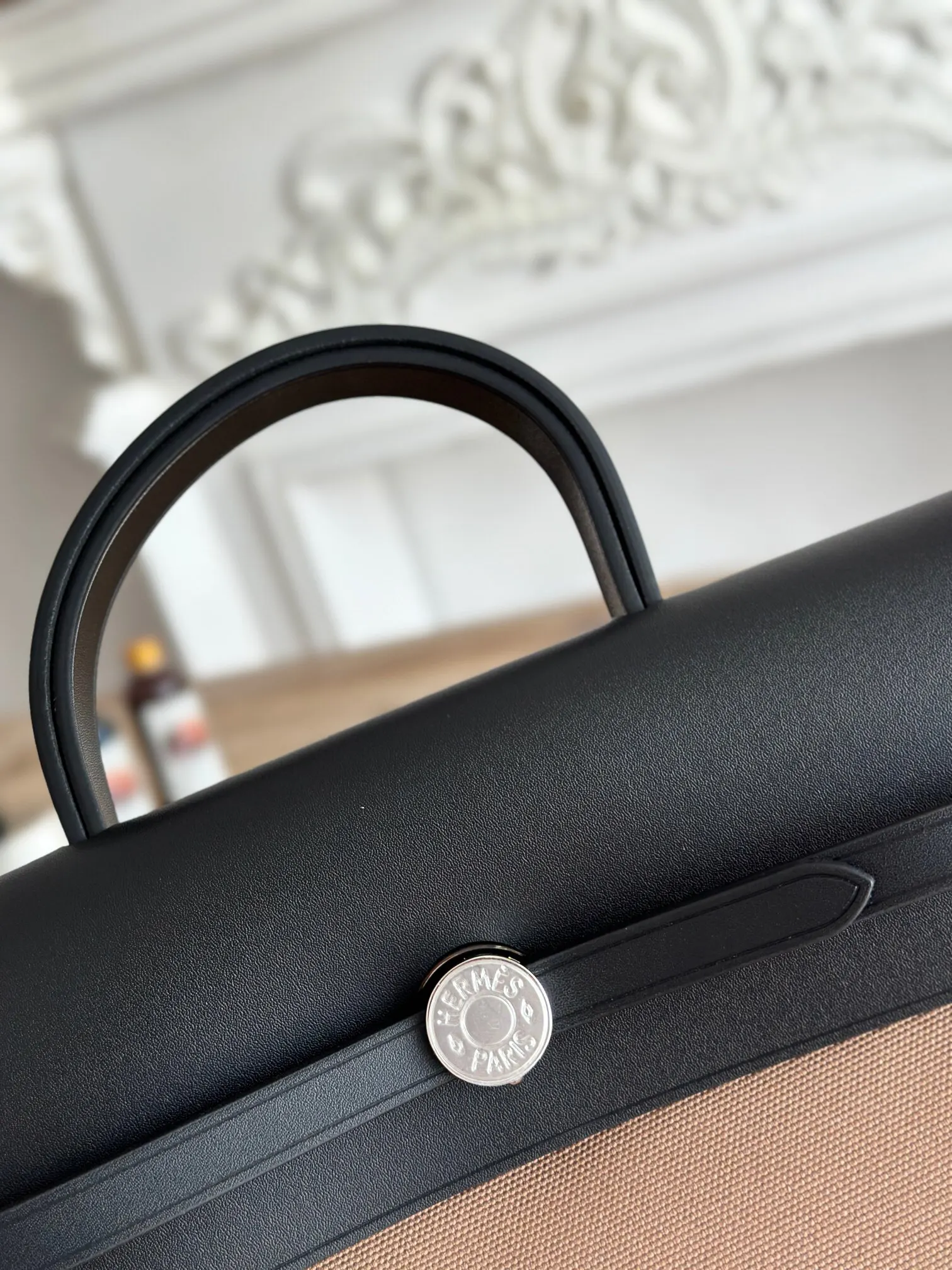 Hermès Herbag 牛皮 双肩包 轻便通勤