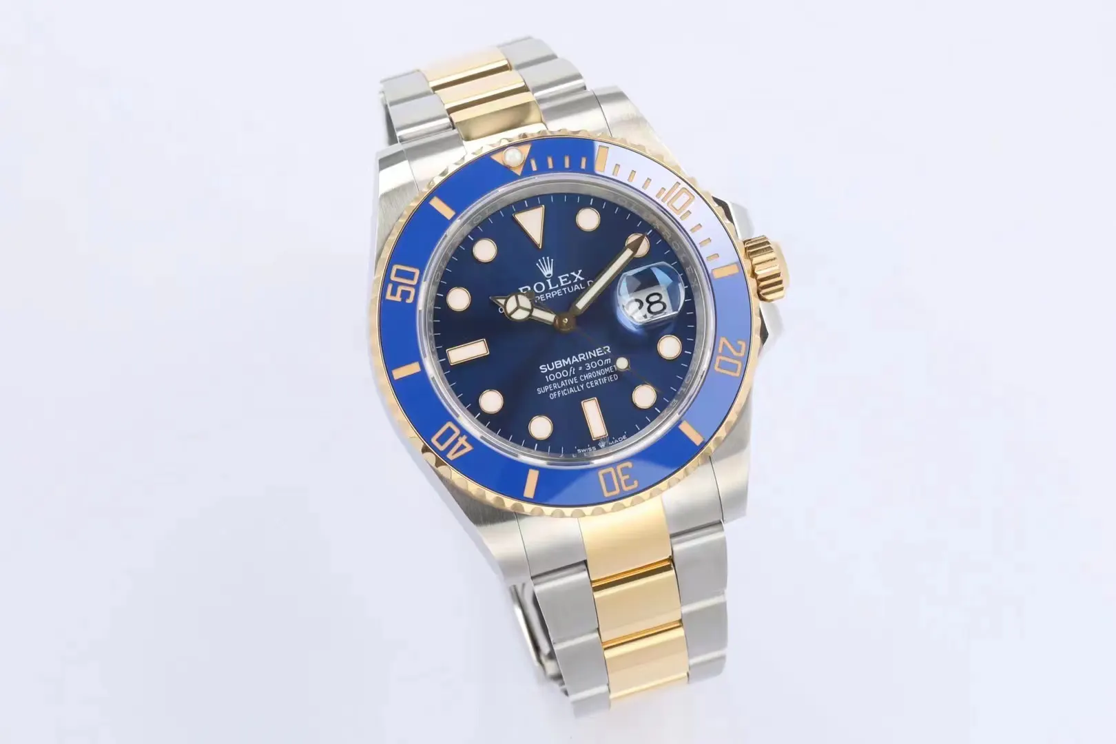 Rolex 蓝色 金色 ⃣ 与 一致厚度 表径 手表 经典腕表款