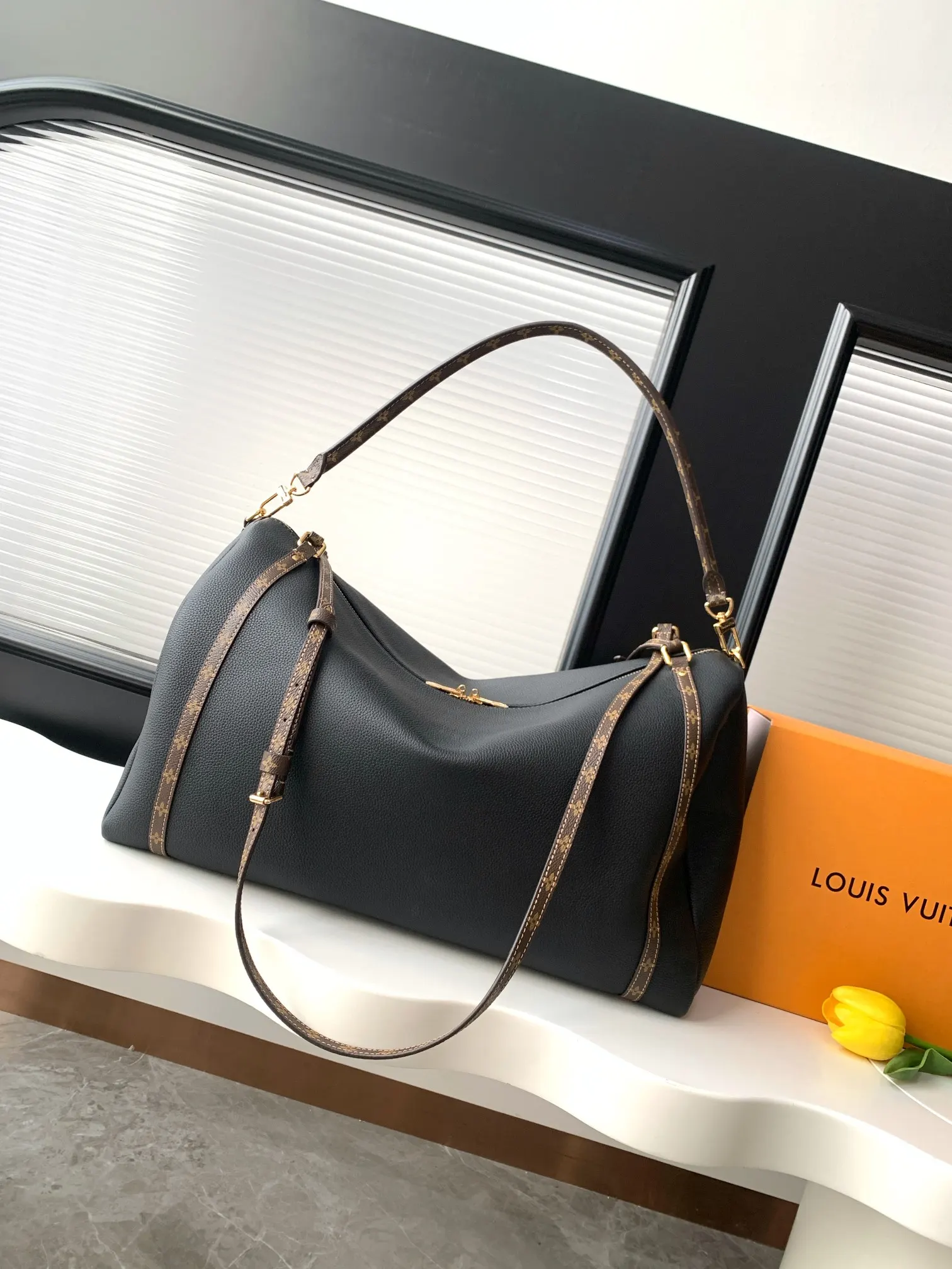 Keepall 牛皮 旅行袋 大容量旅行款