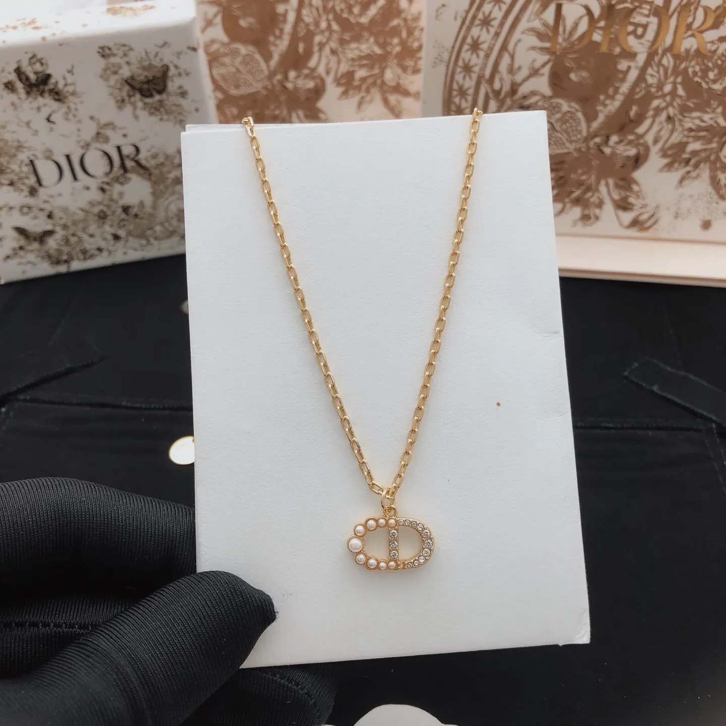 Dior CD吊墜項鏈 礼盒套装