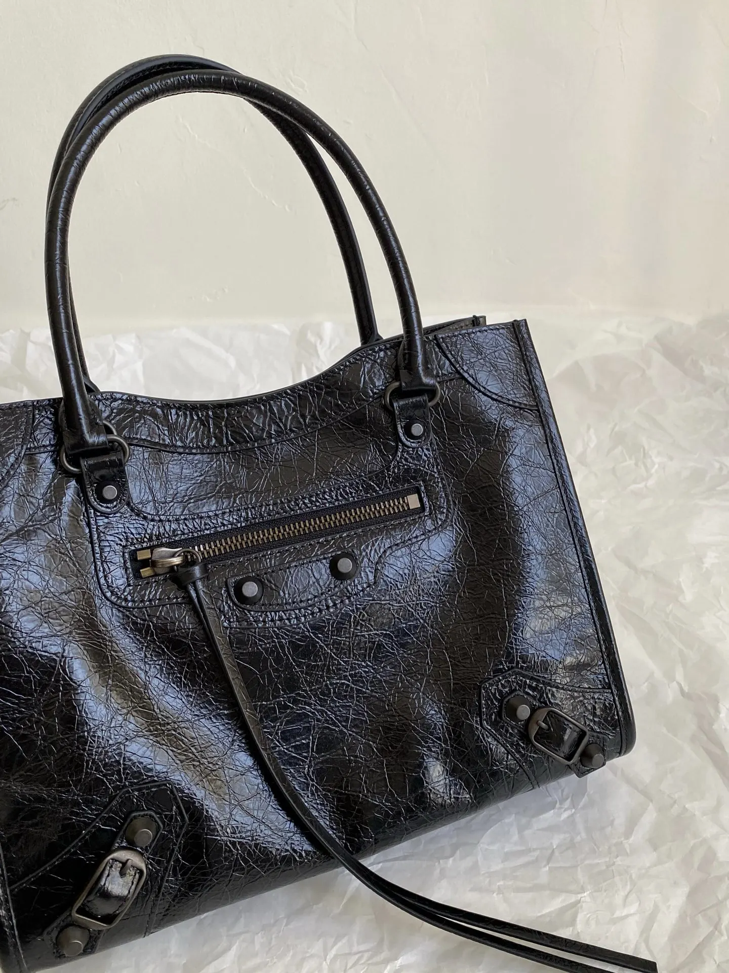 Balenciaga City Le 黑色 腋下包 簡約腋下