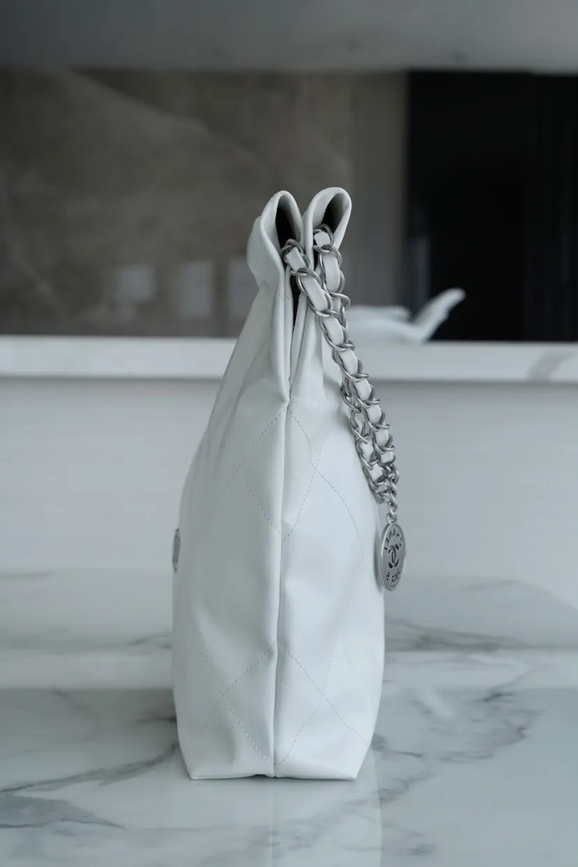 Chanel White Tote Bag