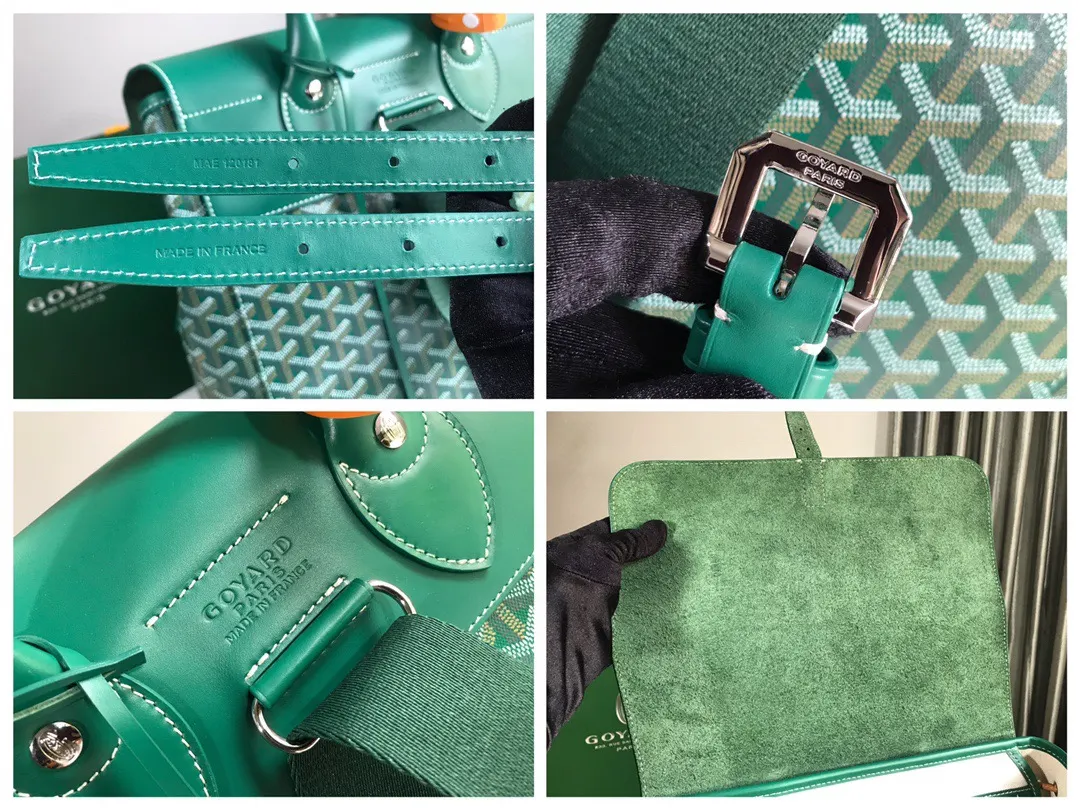 Goyard Black Brown Backpack