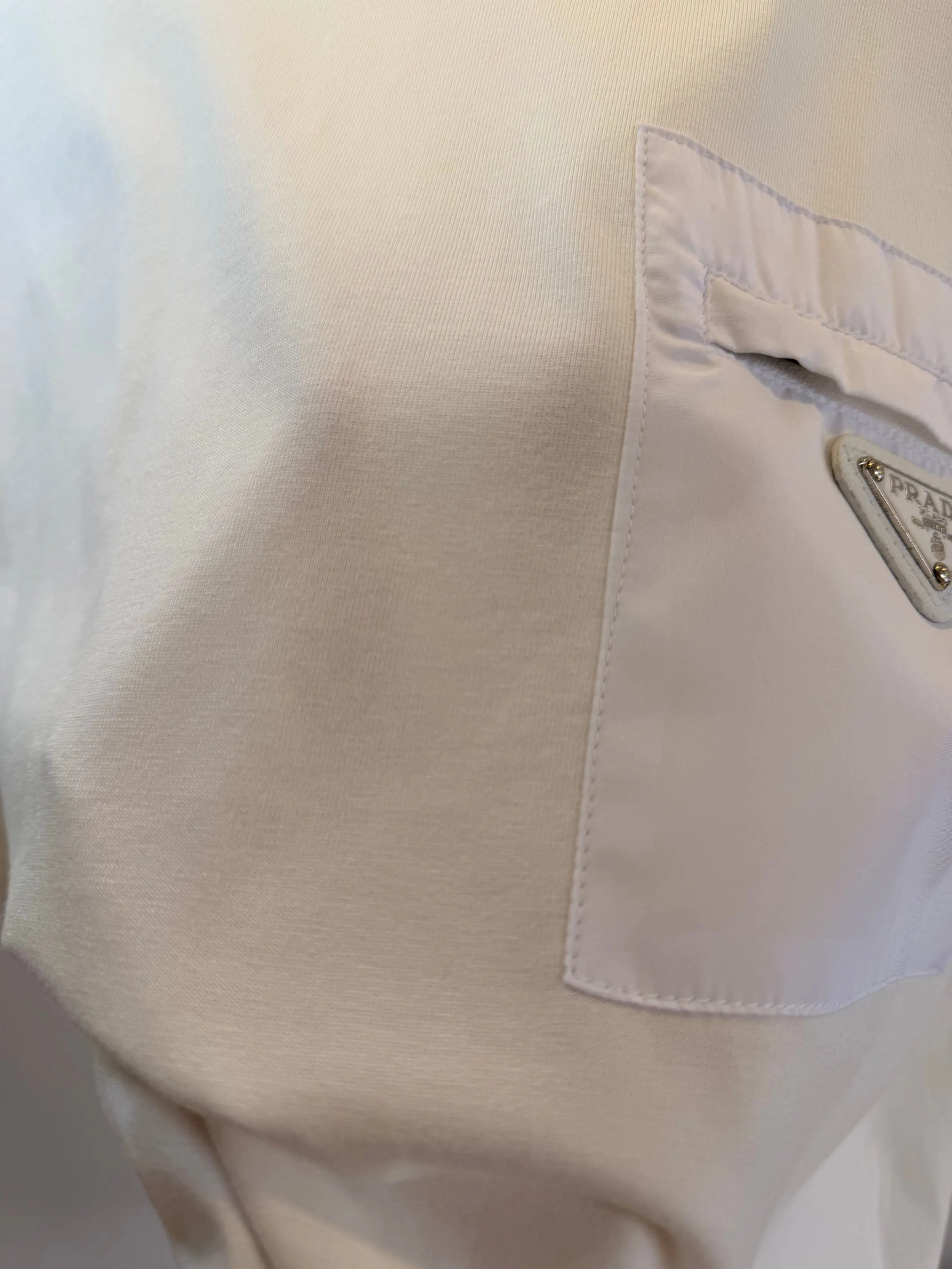 Prada T-Shirt Cotton Triangle Logo
