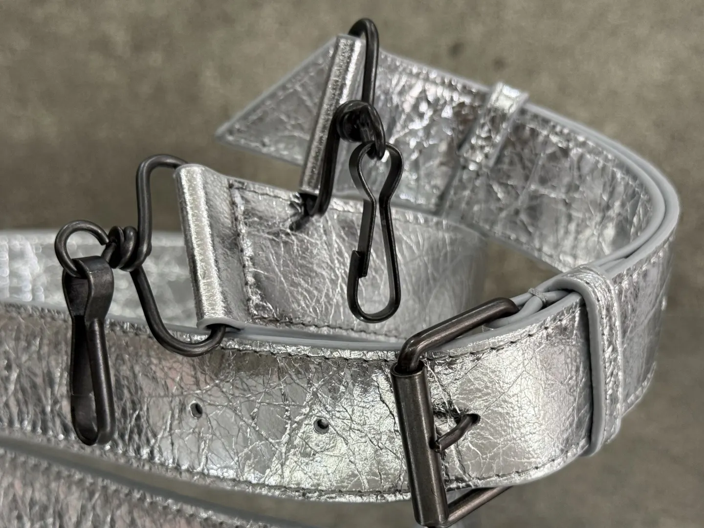 Balenciaga Silver Crossbody Bag