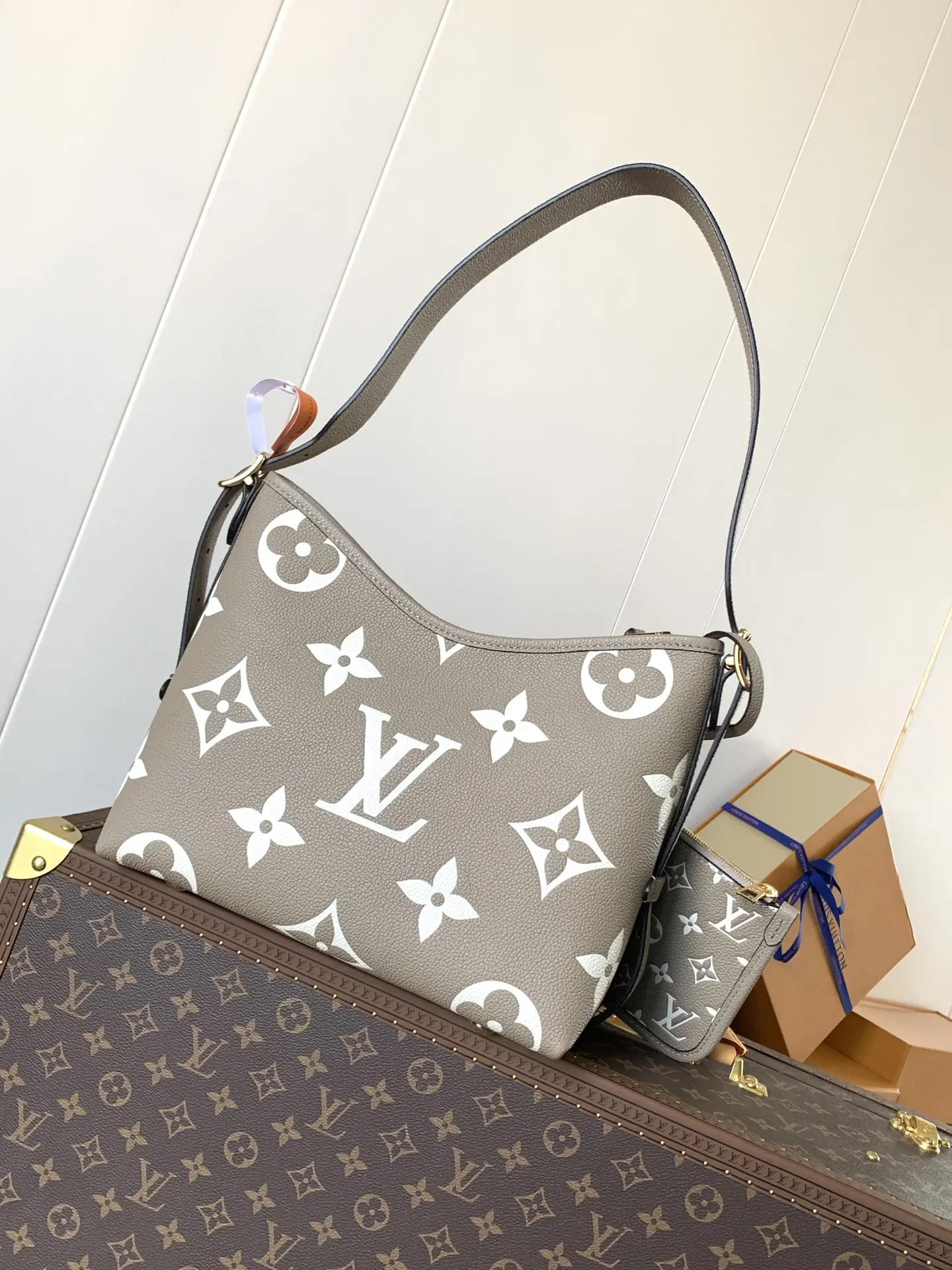 Louis Vuitton Brown Organizer Pouch Travel Leather