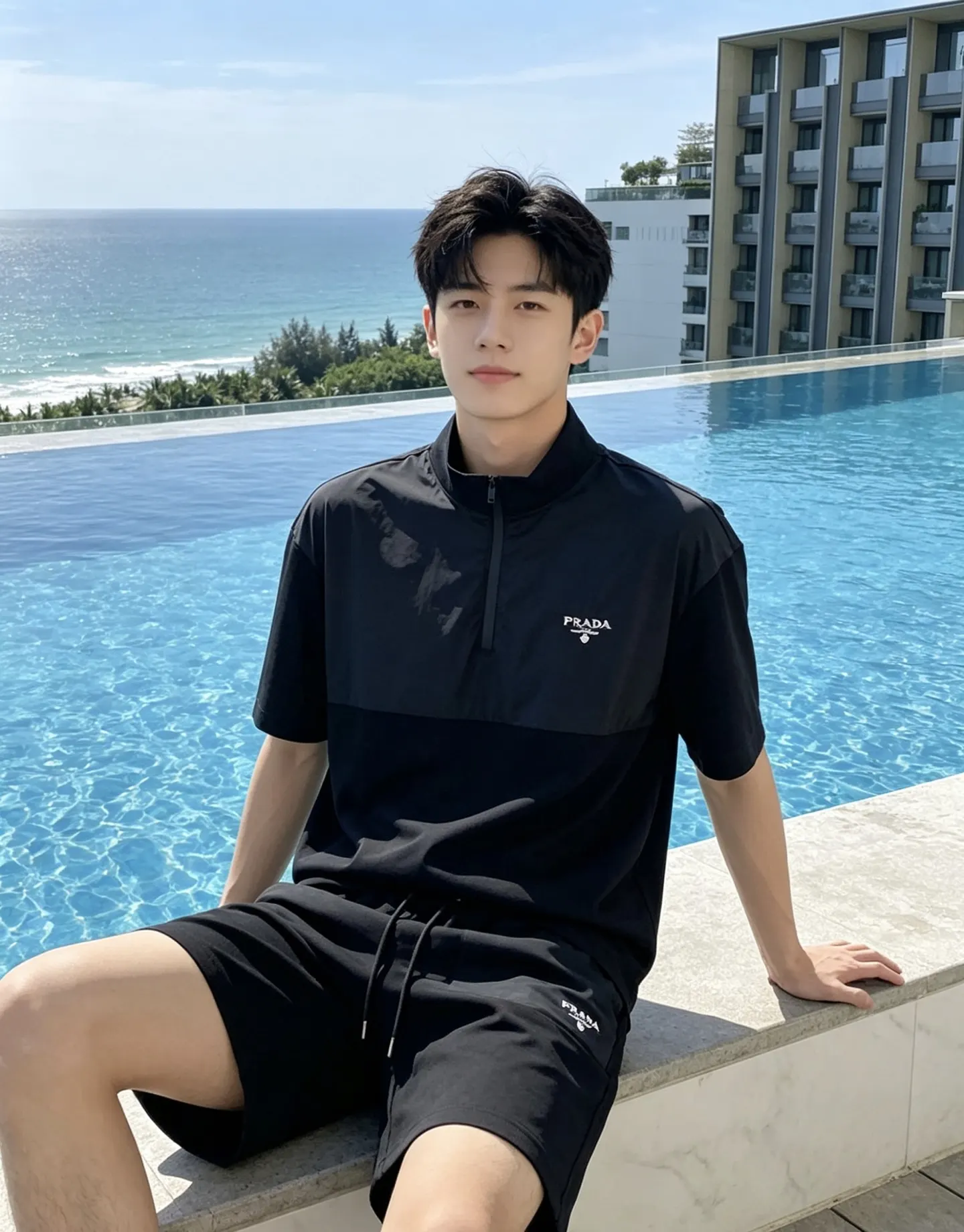 Prada 刺繡 針織衫