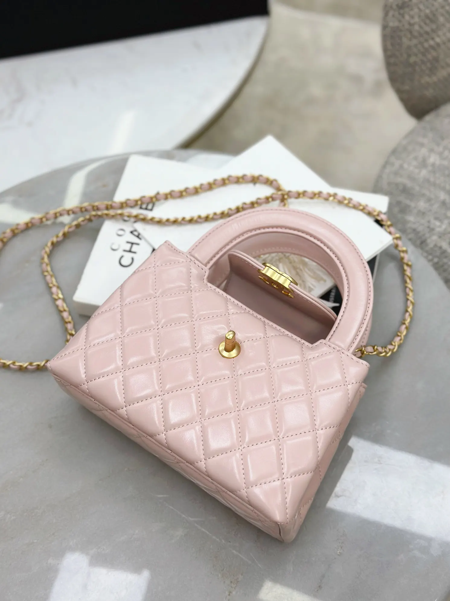 Chanel 油蠟羊皮Kelly手柄包 手提斜挎 手提包(數字6) Chanel 油蠟羊皮Kelly手柄包 手提斜挎 手提包(數字6)