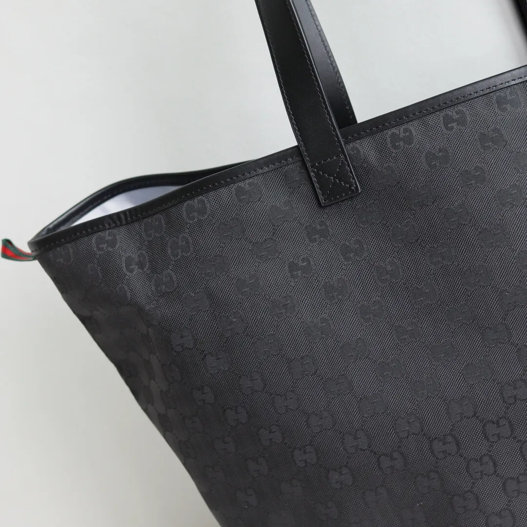 Gucci Black White Tote Bag