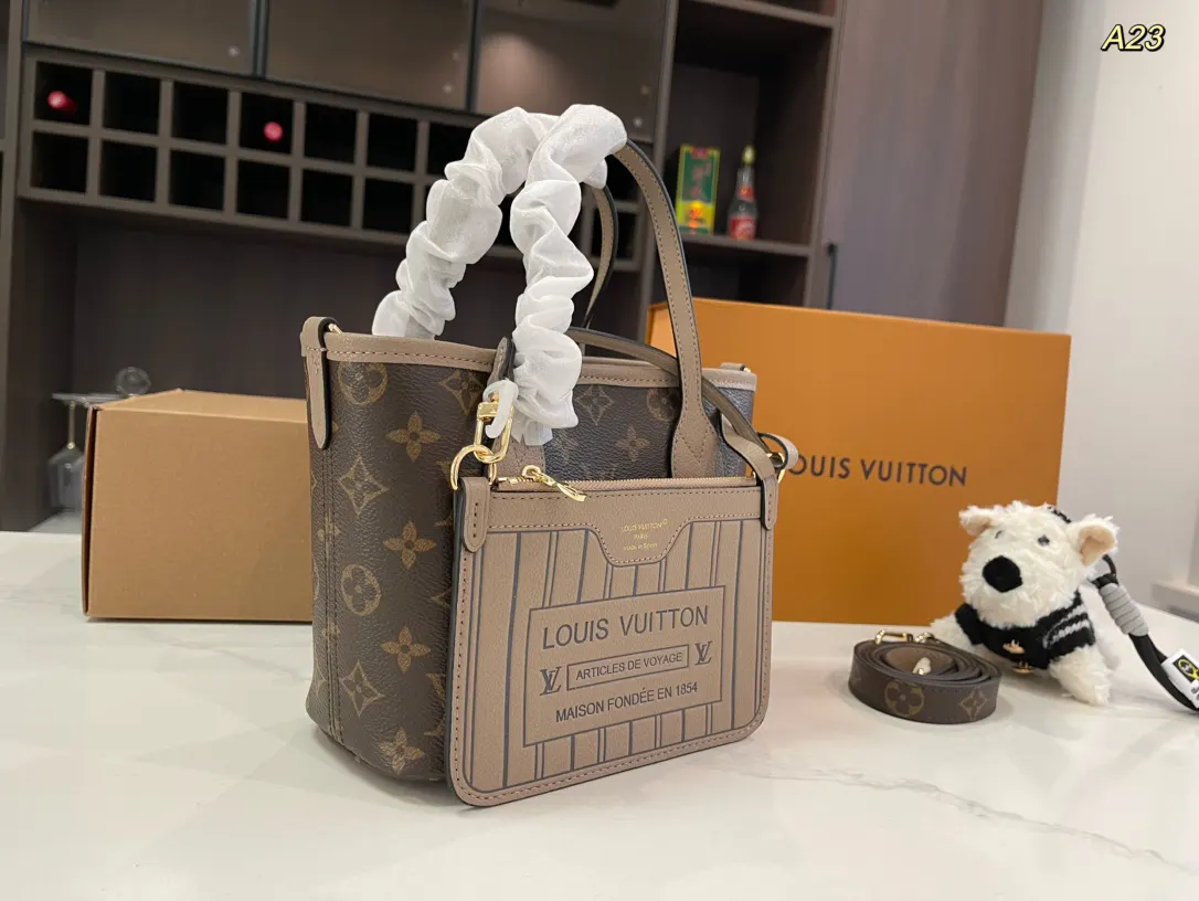 Louis Vuitton Monogram Bucket Bag Casual Leather