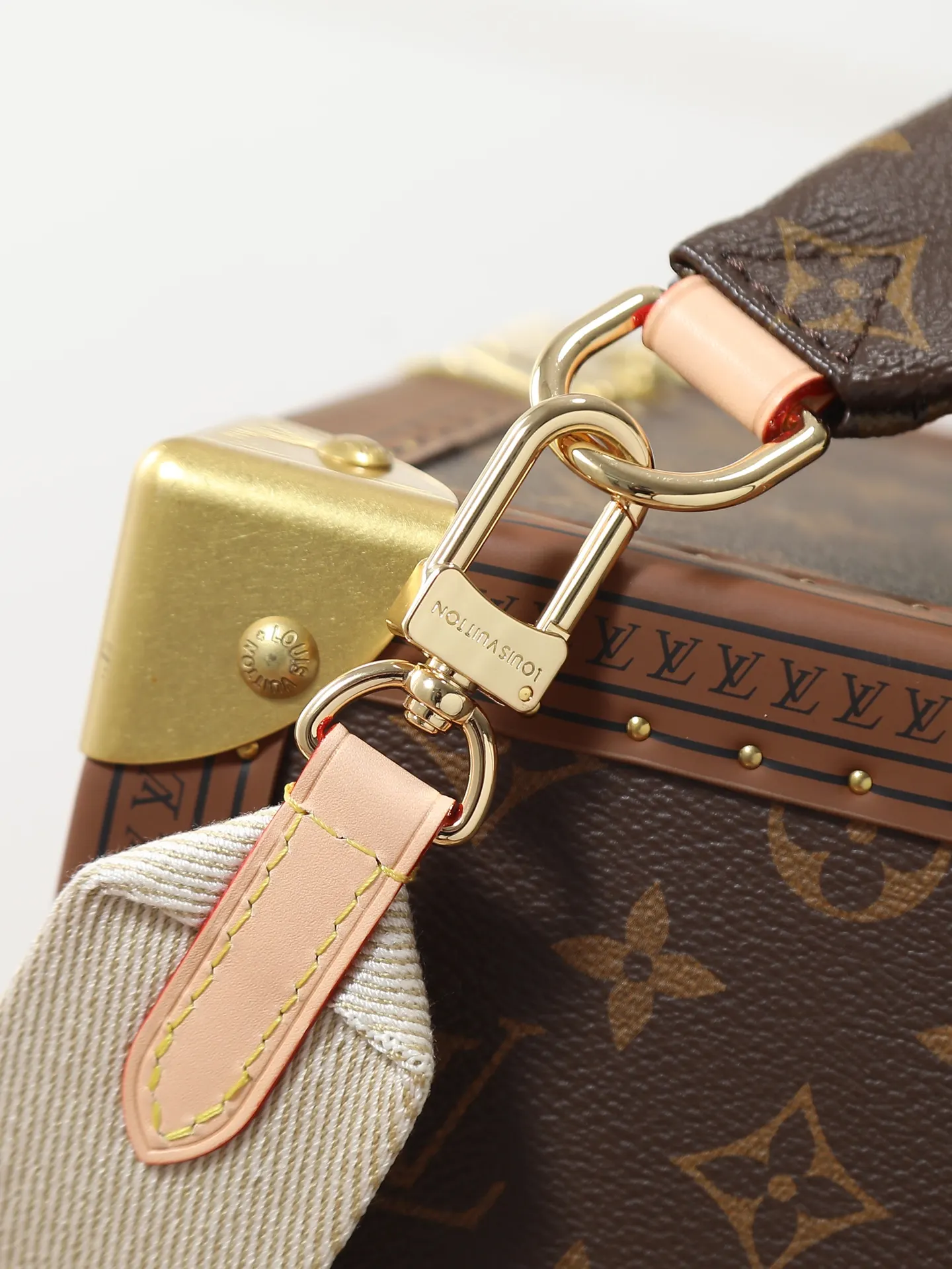 Monogram Belt Bag Casual Leather