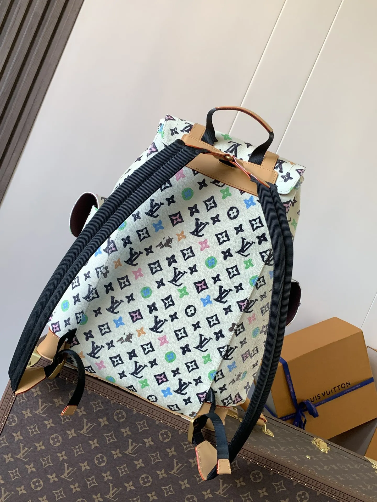 帆布 白彩 CHRISTOPHER 雙肩包 实用雙肩款