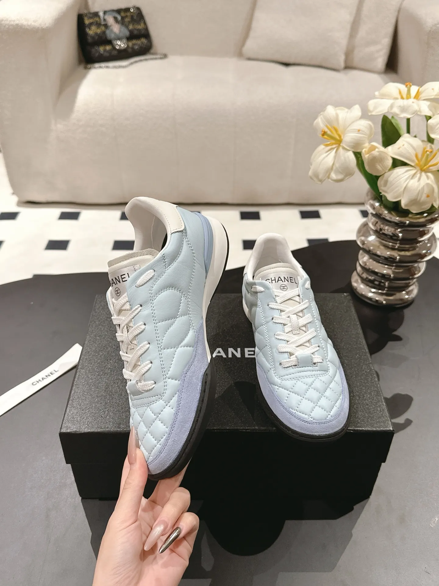 Chanel Sheepskin Shoes Sneakers