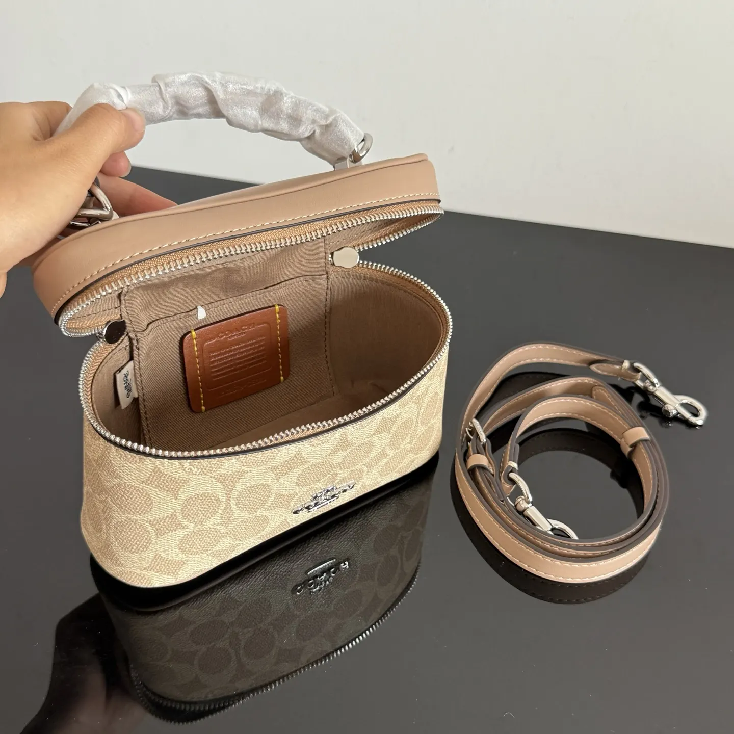 Coach 皮革 Originals 包 的材质选 化妆包 便携收纳款