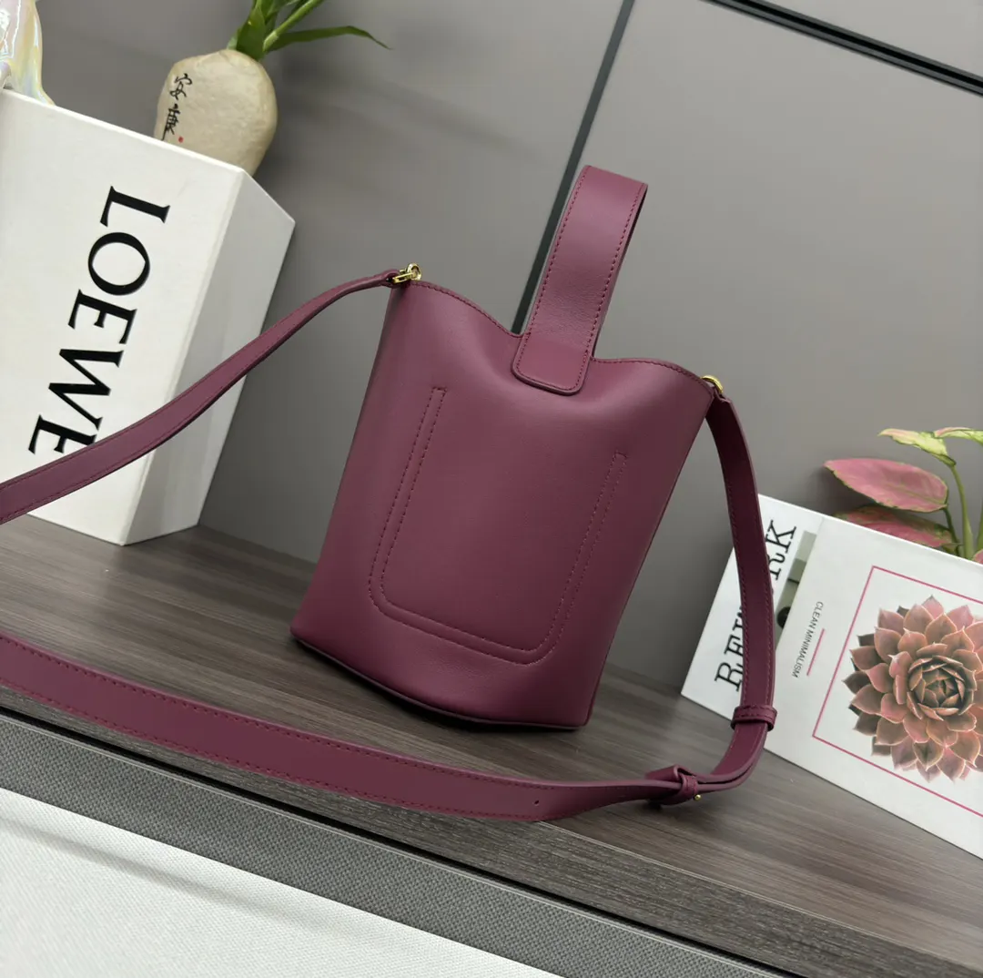 Bucket Bag Casual Leather