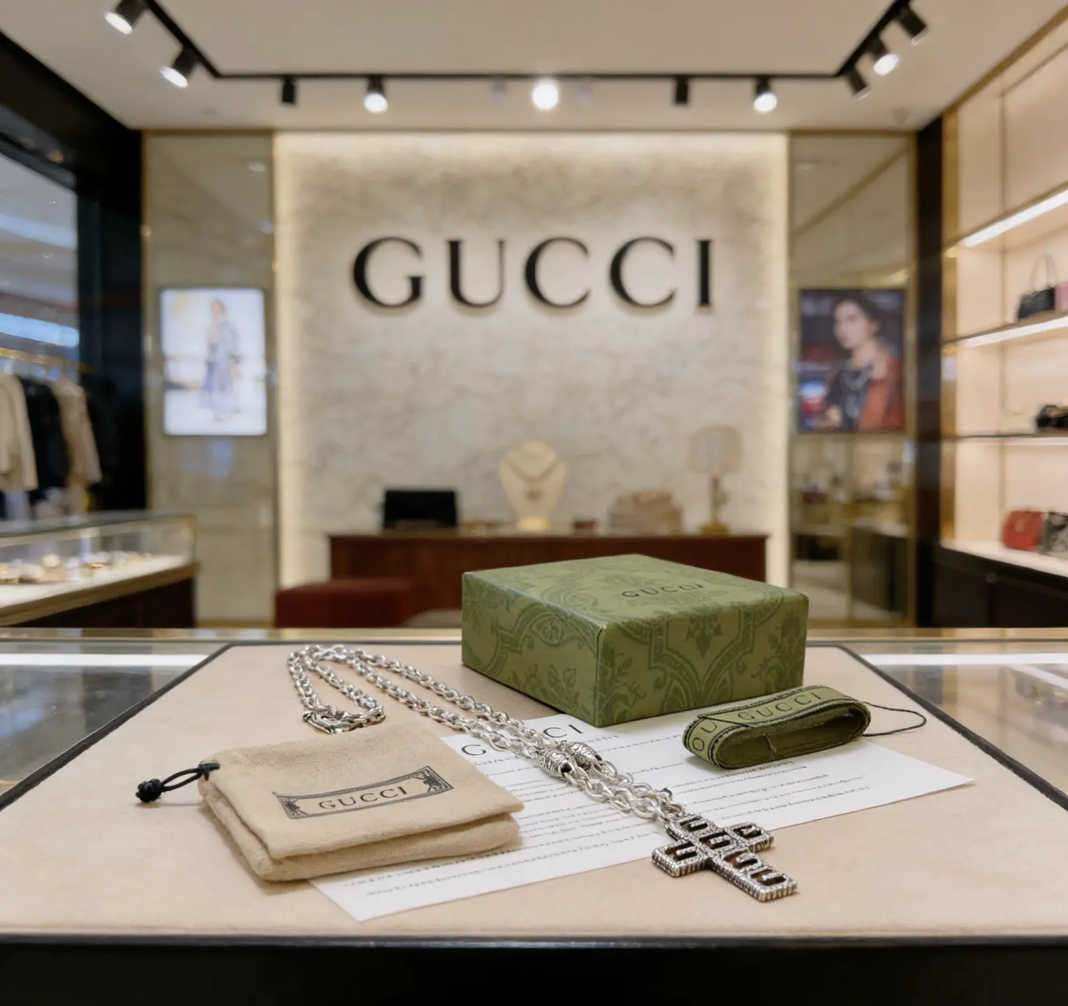 Gucci 链条包 单肩斜挎