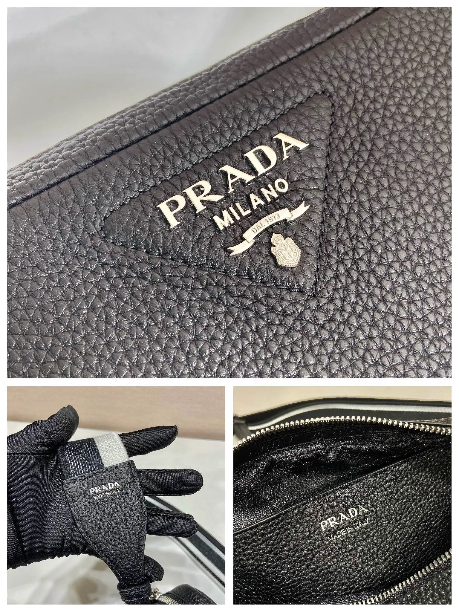 PRADA 鹿皮 牛皮 双肩背包 轻便实用款